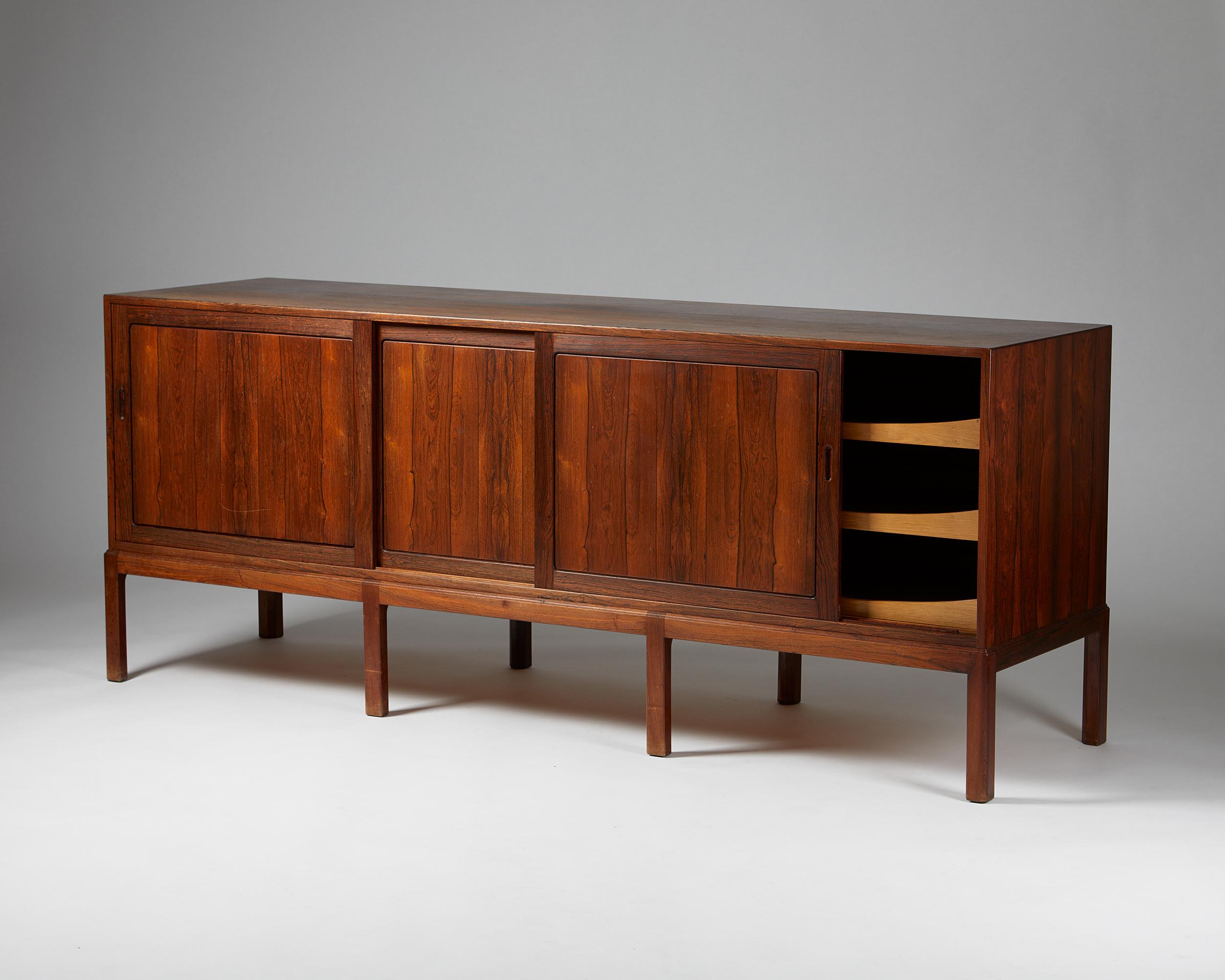 Mid-Century Modern Sideboard Designed by Erik Wørts for Wørts, Denmark, 1950s