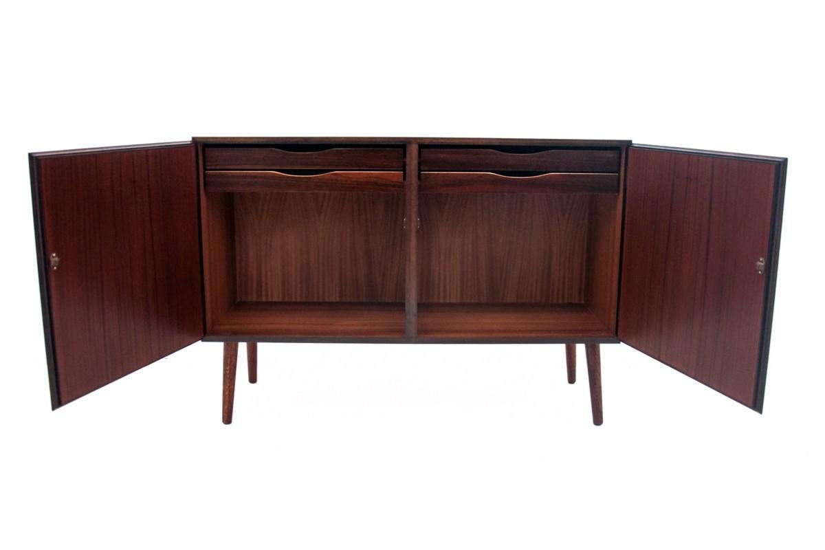 Walnut Sideboard Designed by Gunni Omann, Denmark, 1960s, Restored For Sale