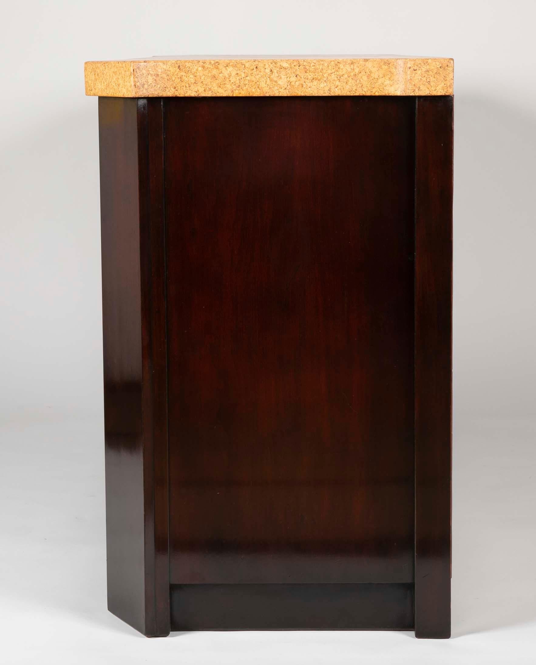 Sideboard Designed by Paul Frankl, Mahogany with Cork Top 5