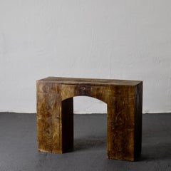 Sideboard Desk Rustic 19th Century Swedish Green Marbled, Sweden