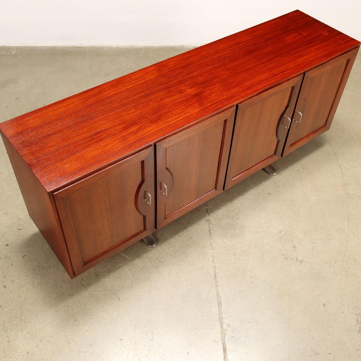 Sideboard Exotic Wood Italy 1960s For Sale 2