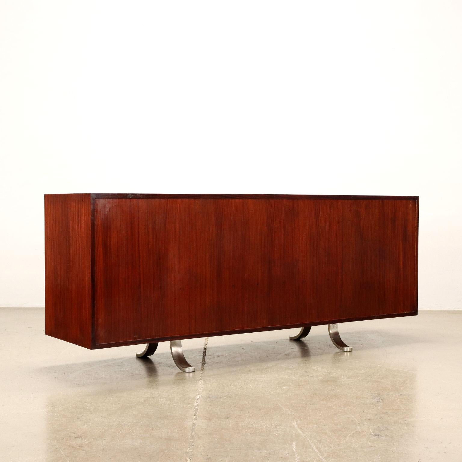 Sideboard Exotic Wood Italy 1960s For Sale 3