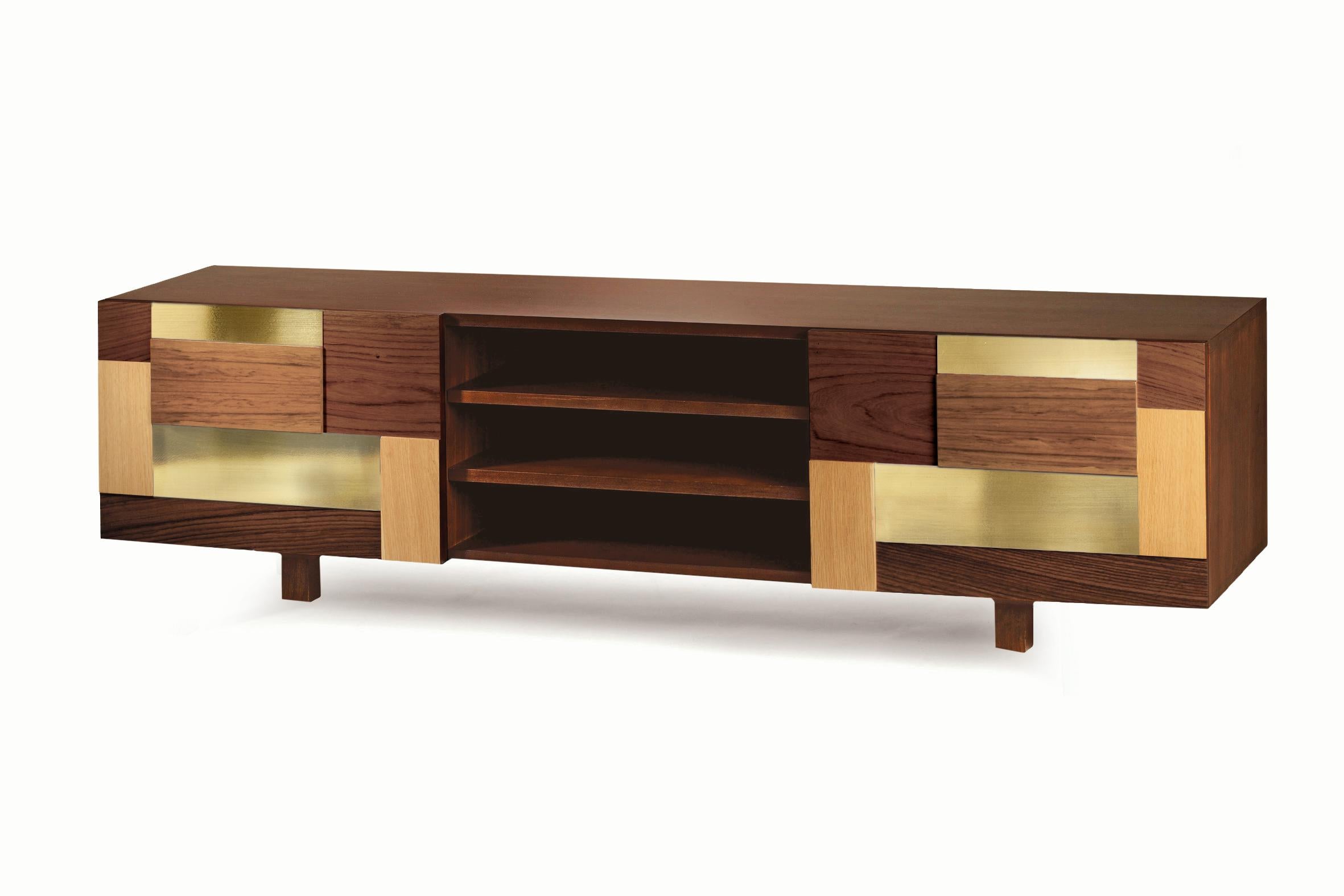 Polished Sideboard Form in Various Woods For Sale