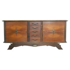 Sideboard French Art Deco Midcentury Credenza Buffet