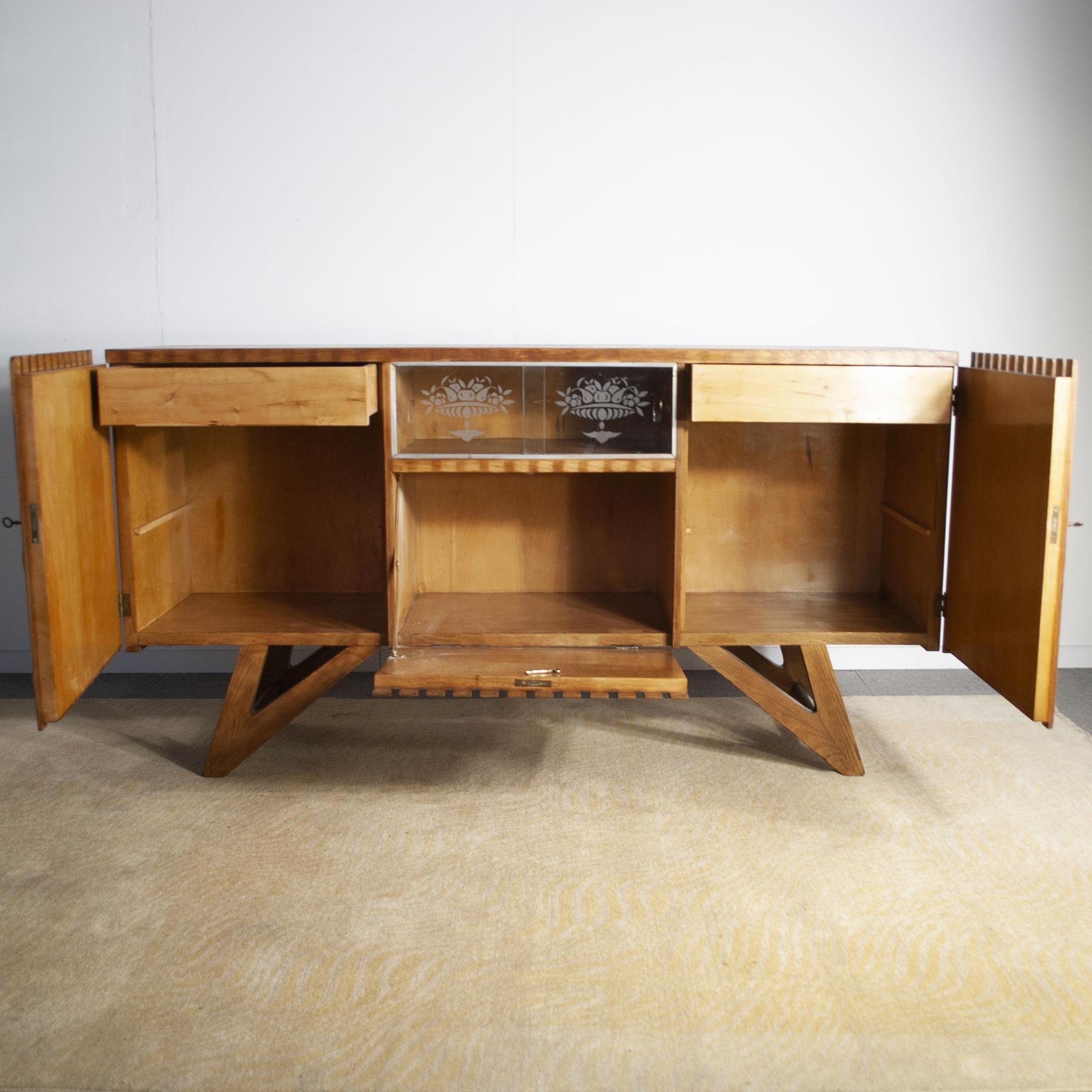 Sideboard from the School of Turin Carlo Mollino For Sale 1