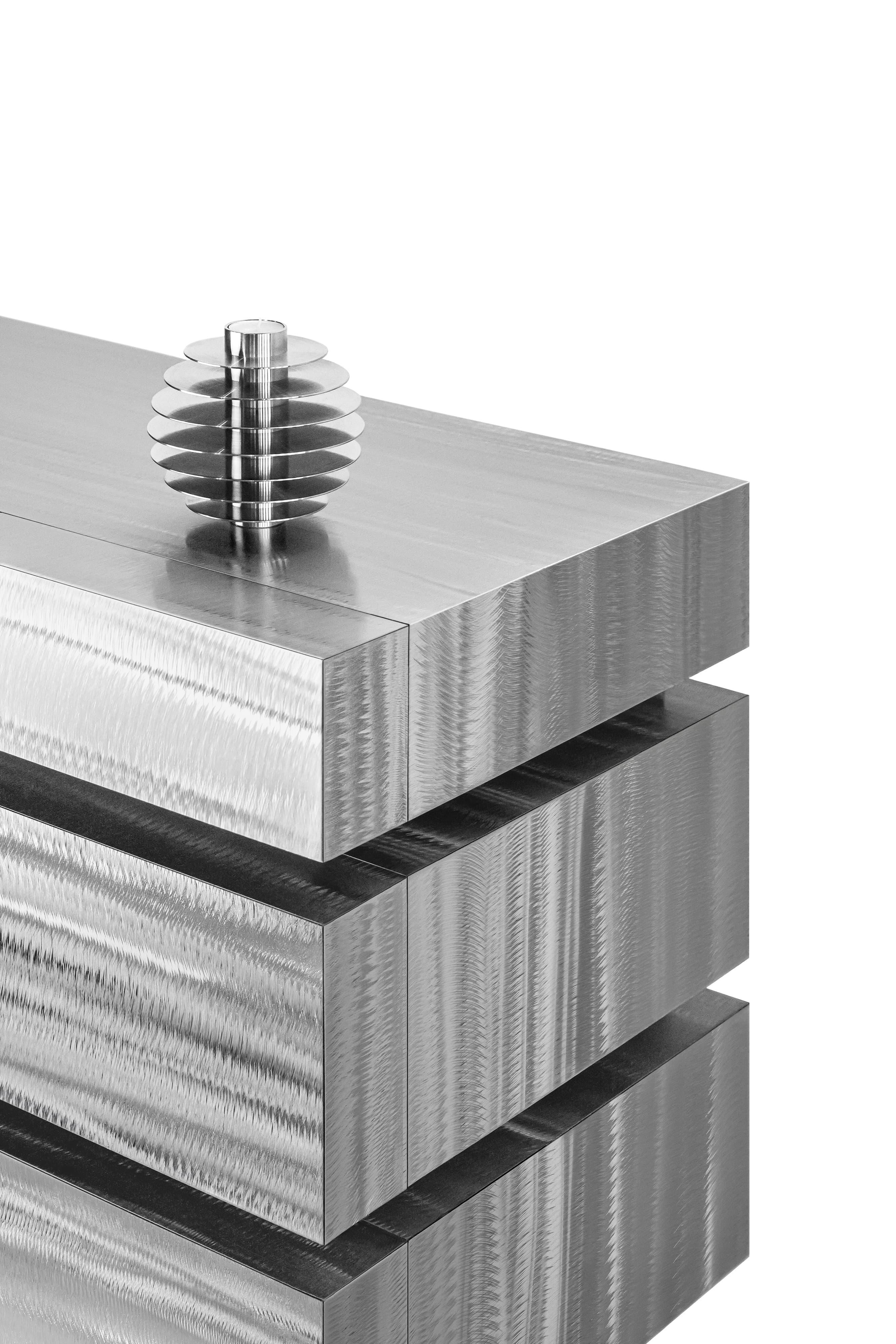 Credenza Gerrit CS1 in acciaio inox in edizione limitata di NOOM In condizioni Nuovo in vendita a Paris, IDF