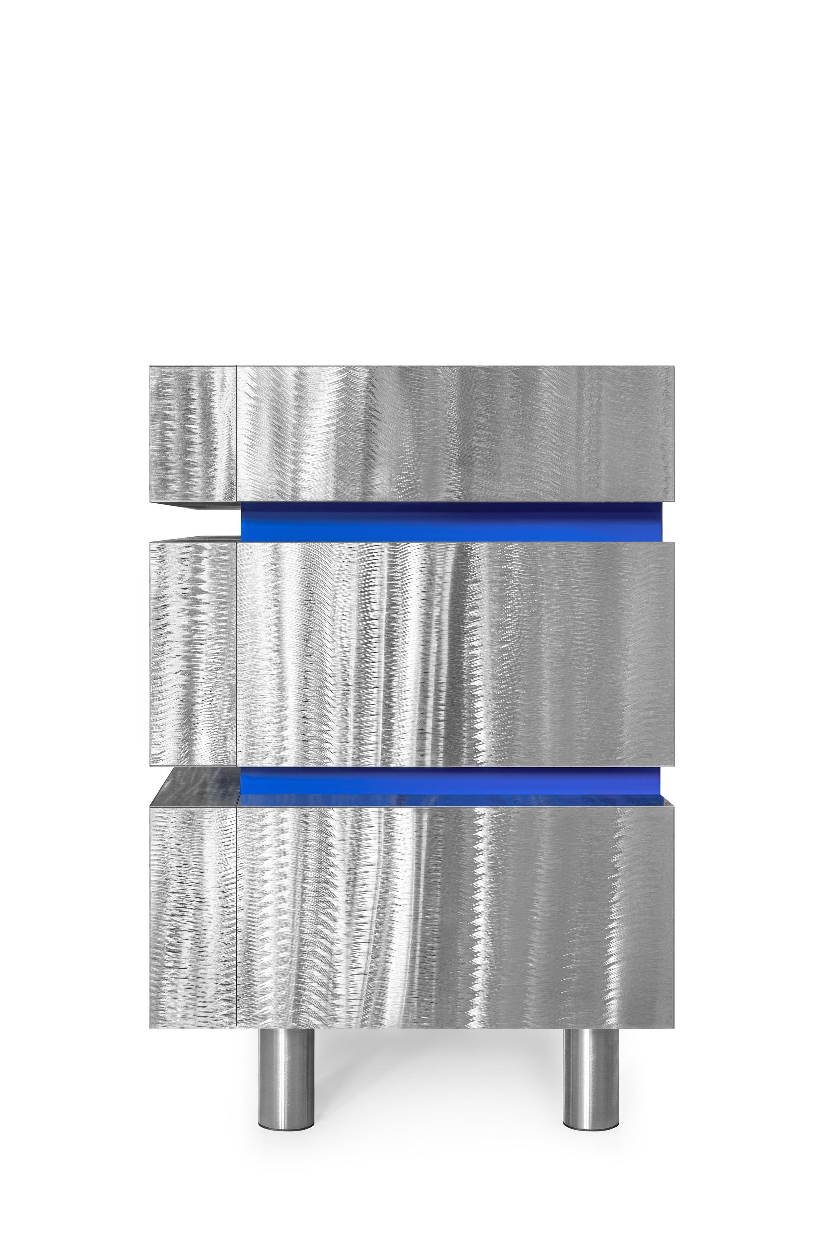 Acciaio inossidabile Credenza Gerrit CS1 in acciaio inox in edizione limitata di NOOM in vendita
