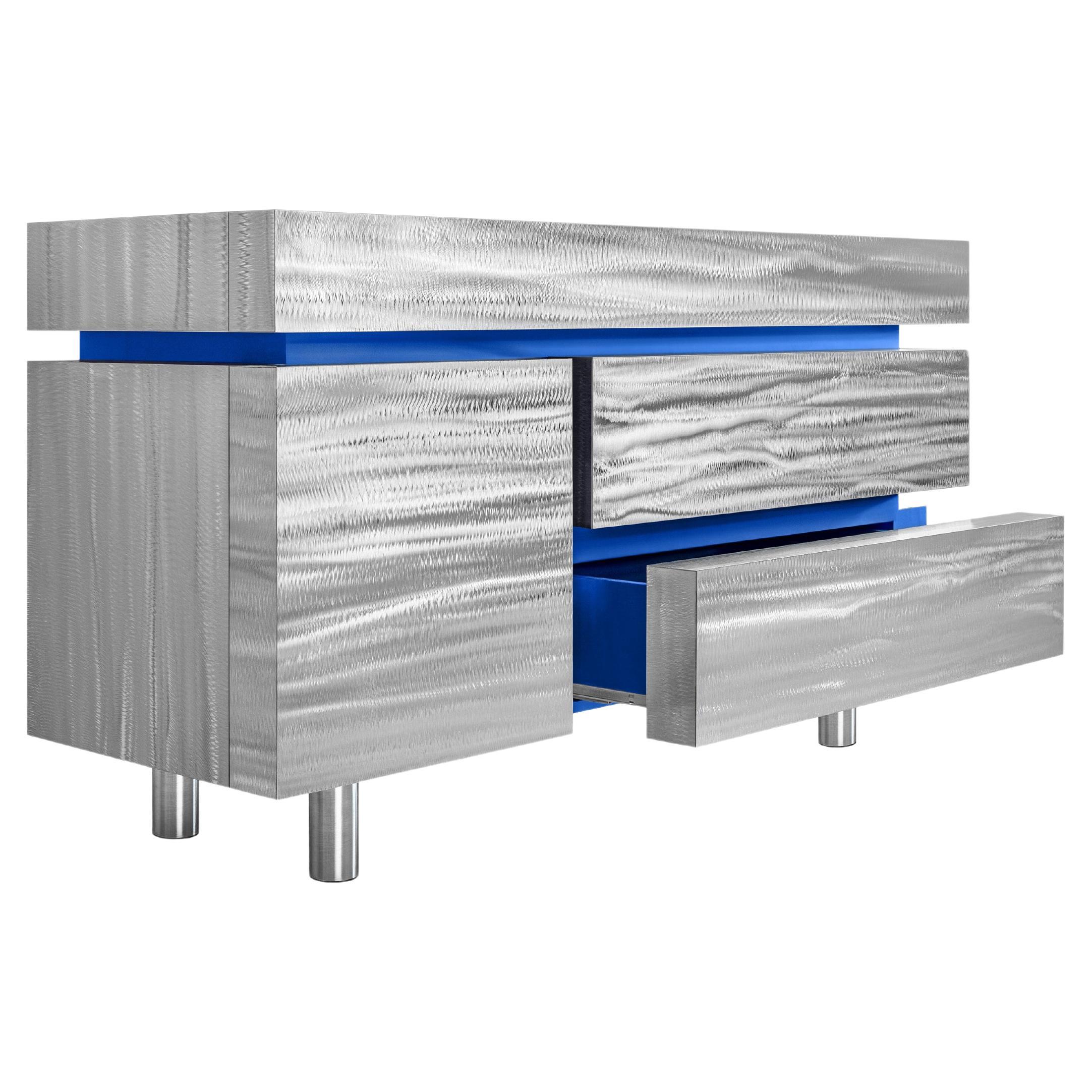 Sideboard Gerrit CS1 Made of Stainless Steel Limited Edition by Noom For Sale
