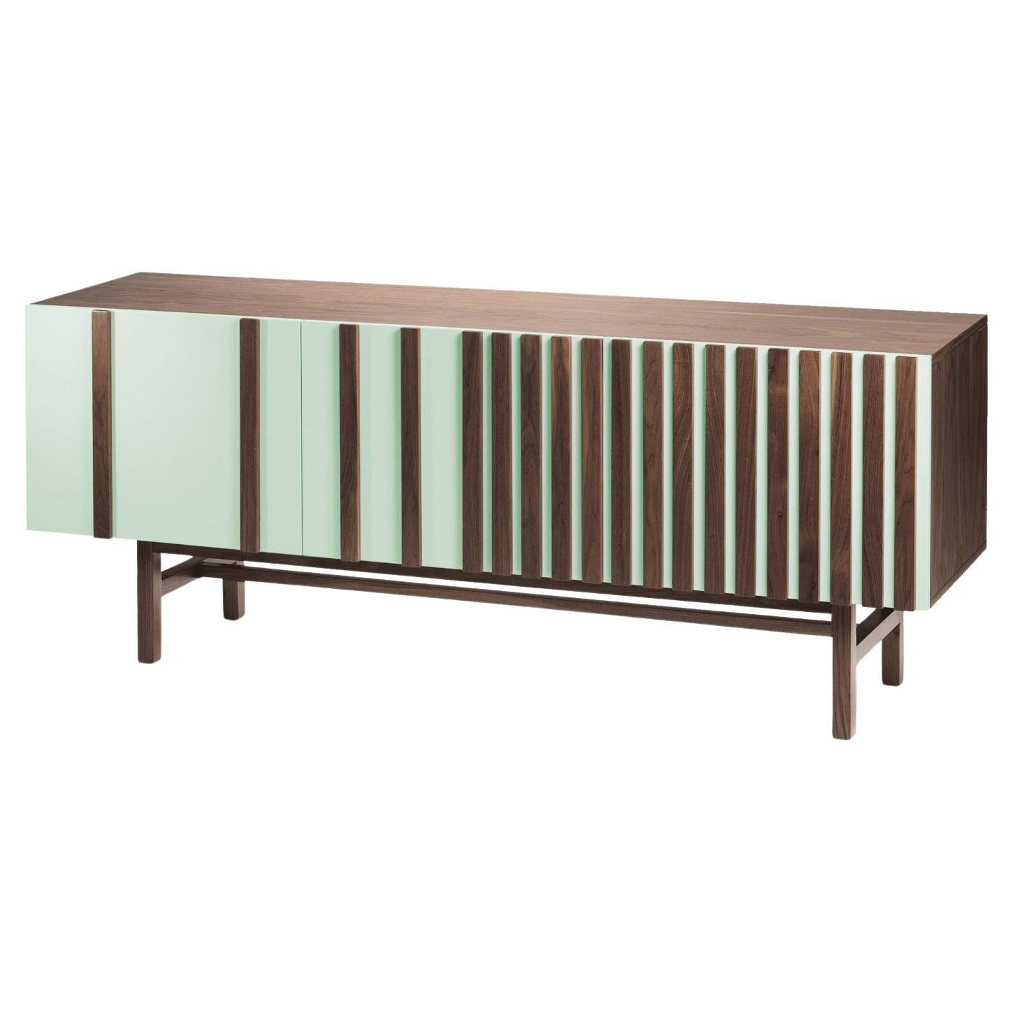 Buffet Go en noyer naturel et laqué Taille spéciale 10ft