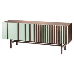 Sideboard Go aus natürlichem Nussbaum und Lack, Sondergröße 10ft