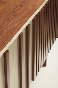 Sideboard Go in Wood and Ivory Lacquer