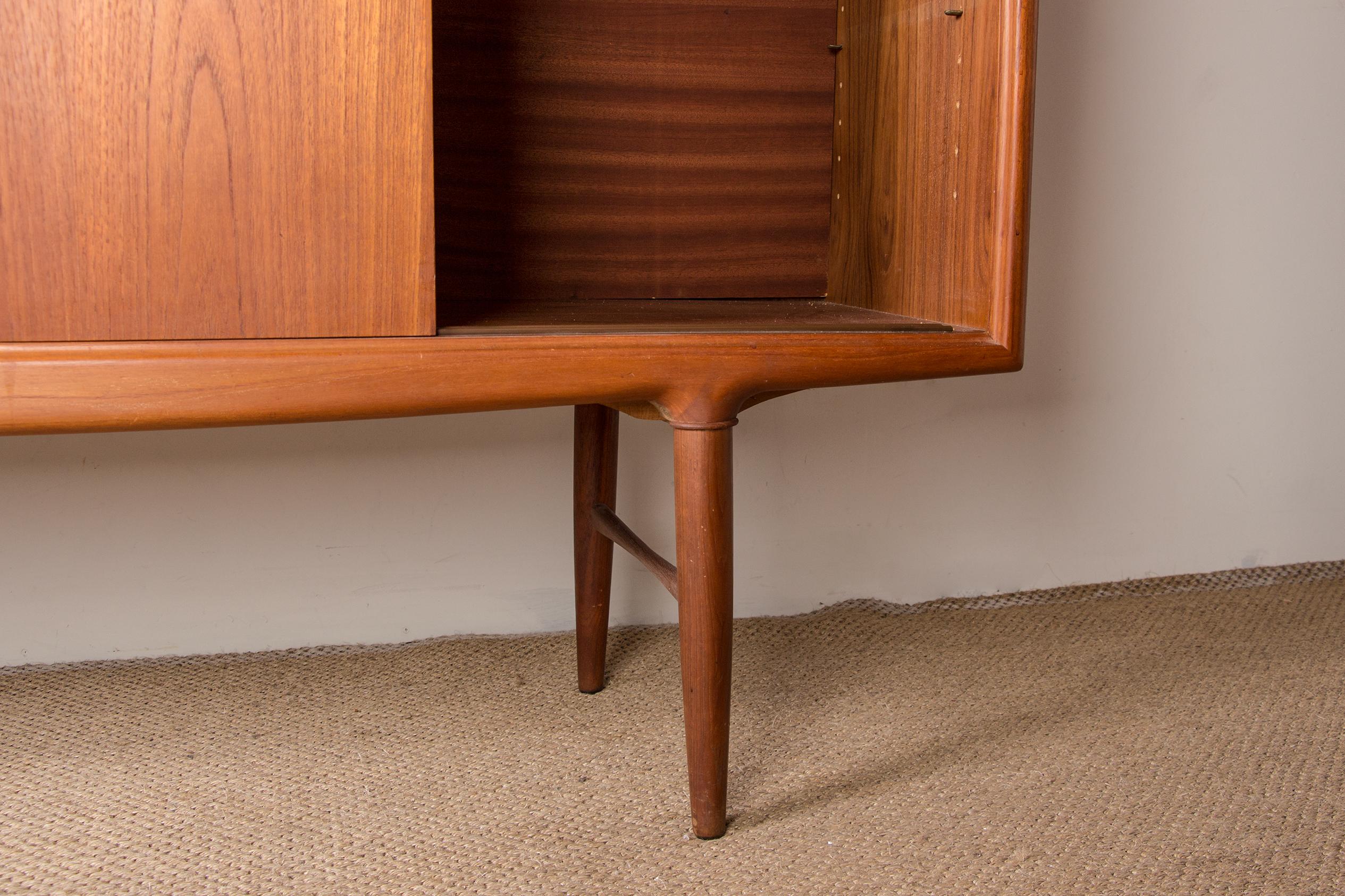 Sideboard, Highboard, Danish in Teak, by Gunni Omann for Omann Juns Møbelfabrik 9