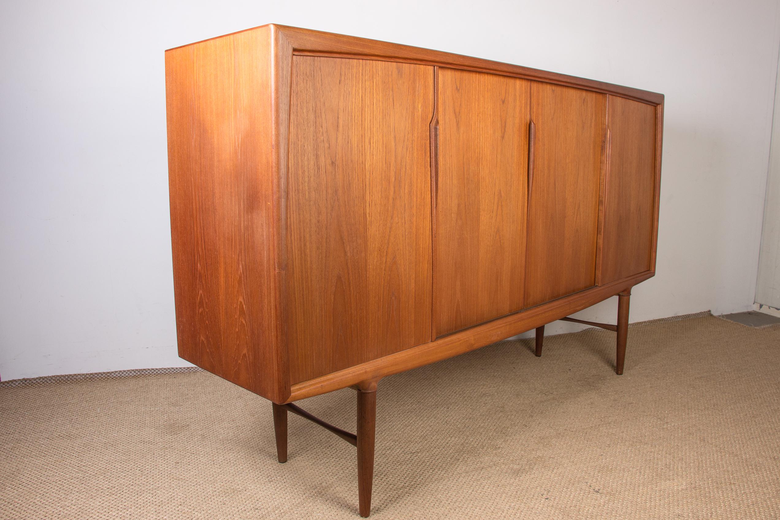 Sideboard, Highboard, Dänisch in Teak, von Gunni Omann für Omann Juns Møbelfabrik  10