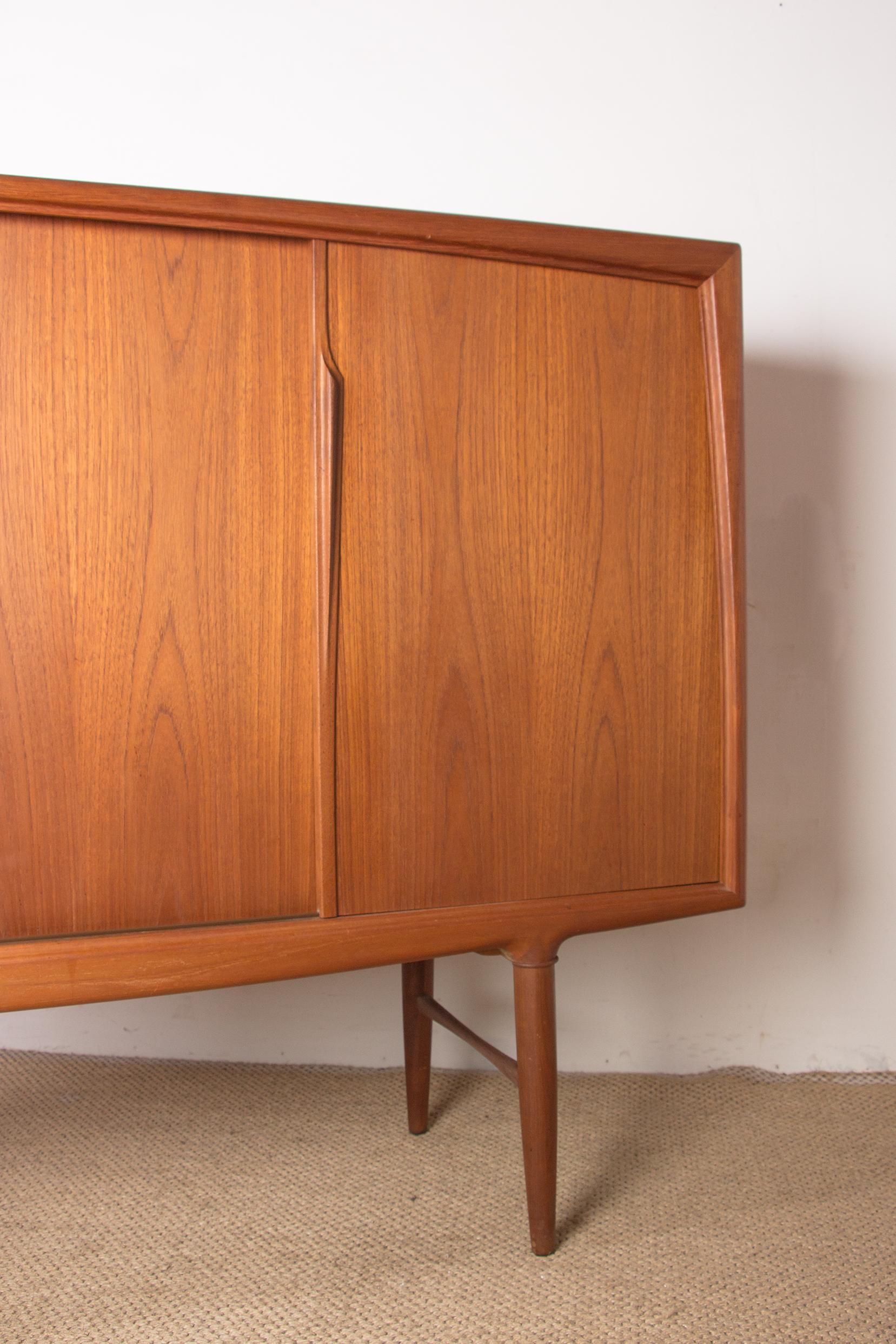 Sideboard, Highboard, Danish in Teak, by Gunni Omann for Omann Juns Møbelfabrik 12