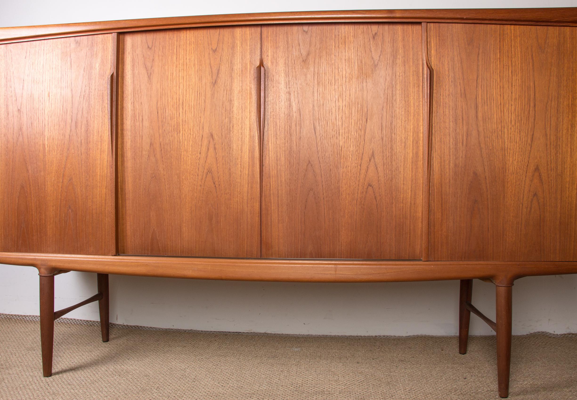 Sideboard, Highboard, Danish in Teak, by Gunni Omann for Omann Juns Møbelfabrik 1