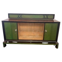 Sideboard in Art Deco Style in Green Rosewood, 1930s