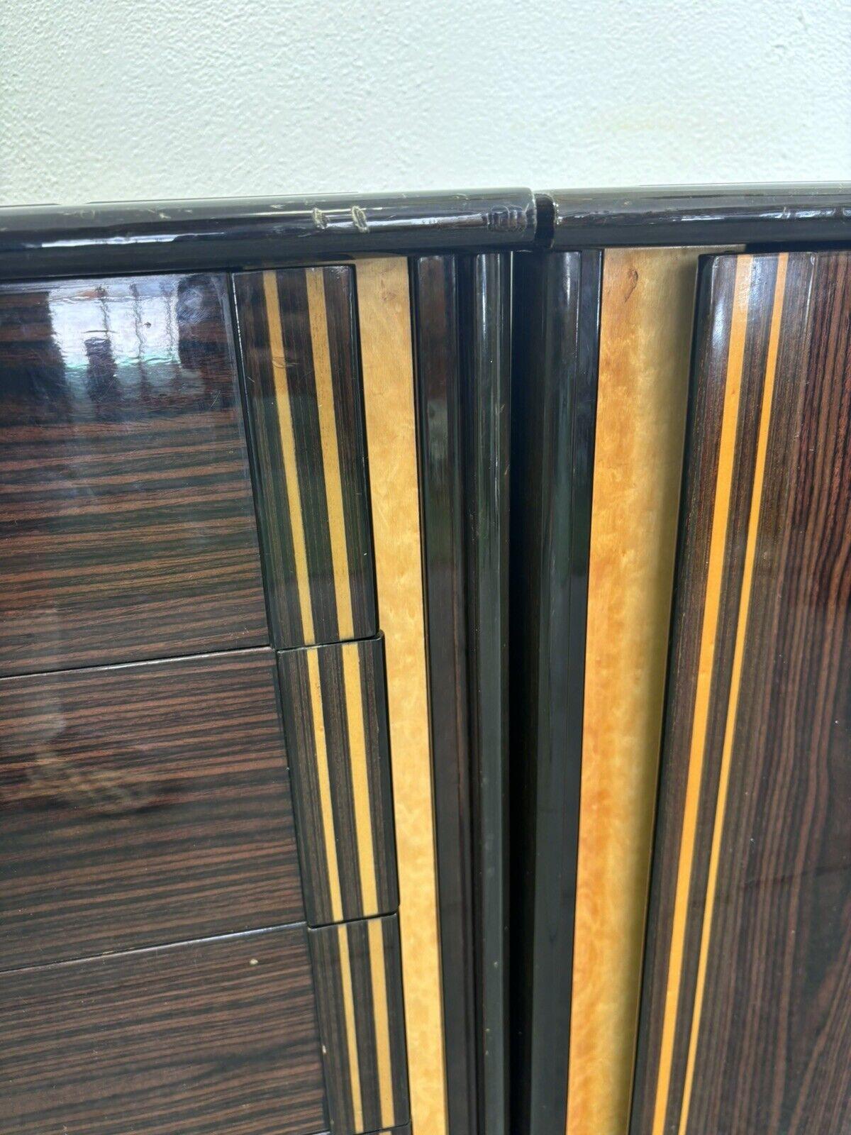 Sideboard In Ebano Macassar E Madreperla Design Modernariato 1970’s 4