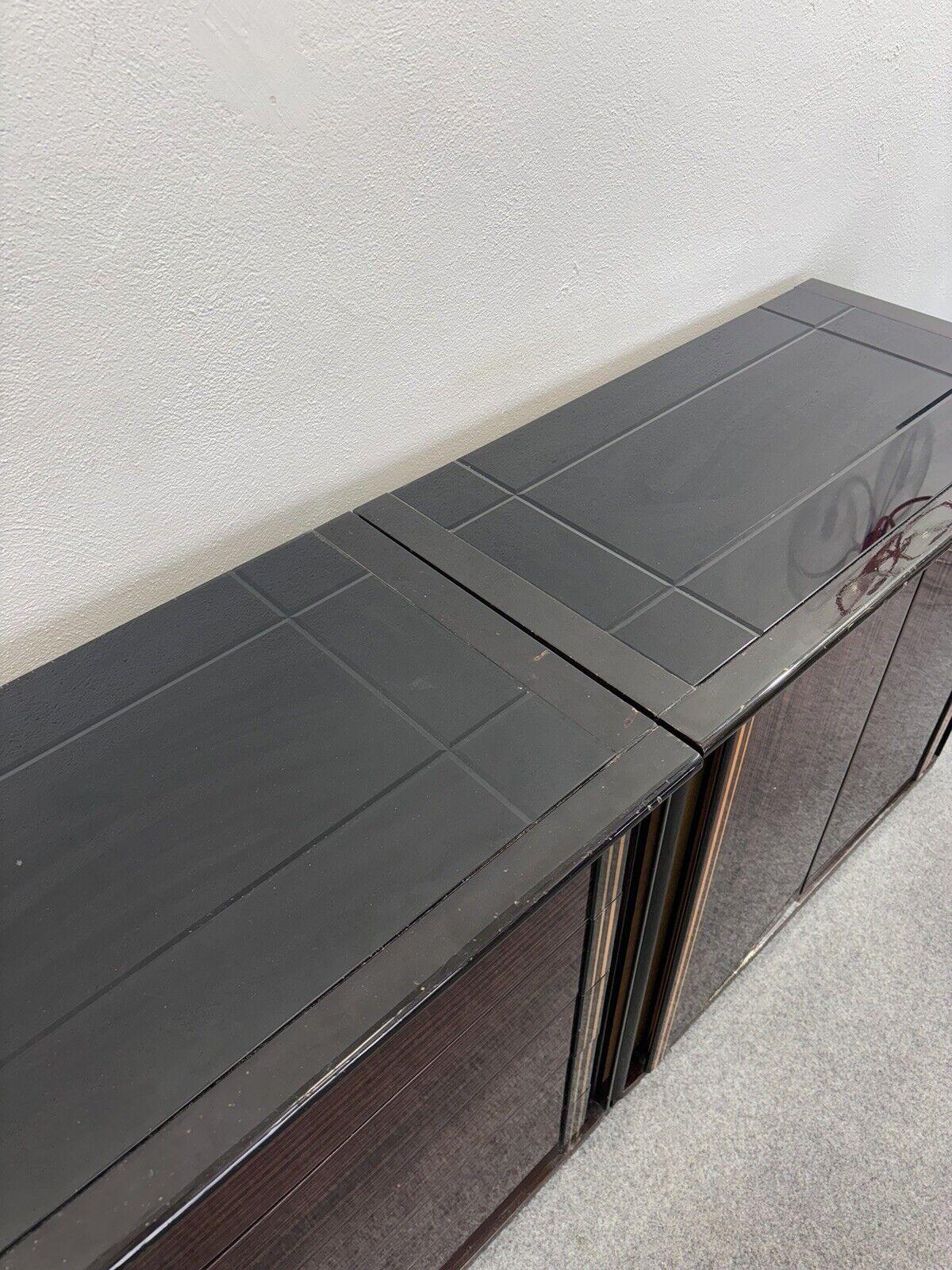 Sideboard In Ebano Macassar E Madreperla Design Modernariato 1970’s 5