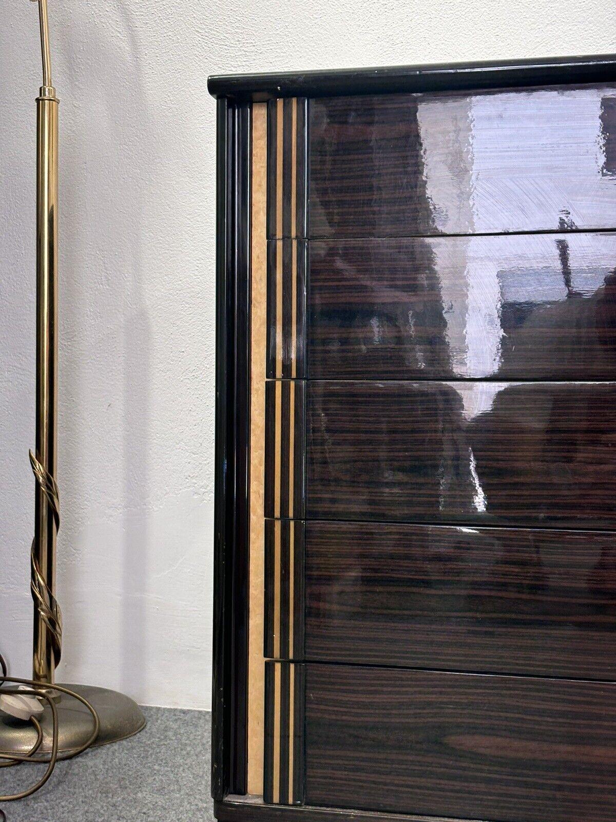 Sideboard In Ebano Macassar E Madreperla Design Modernariato 1970’s 1