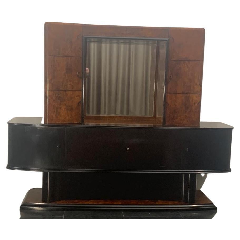 Sideboard in Ebony and Briarwood, 1930s