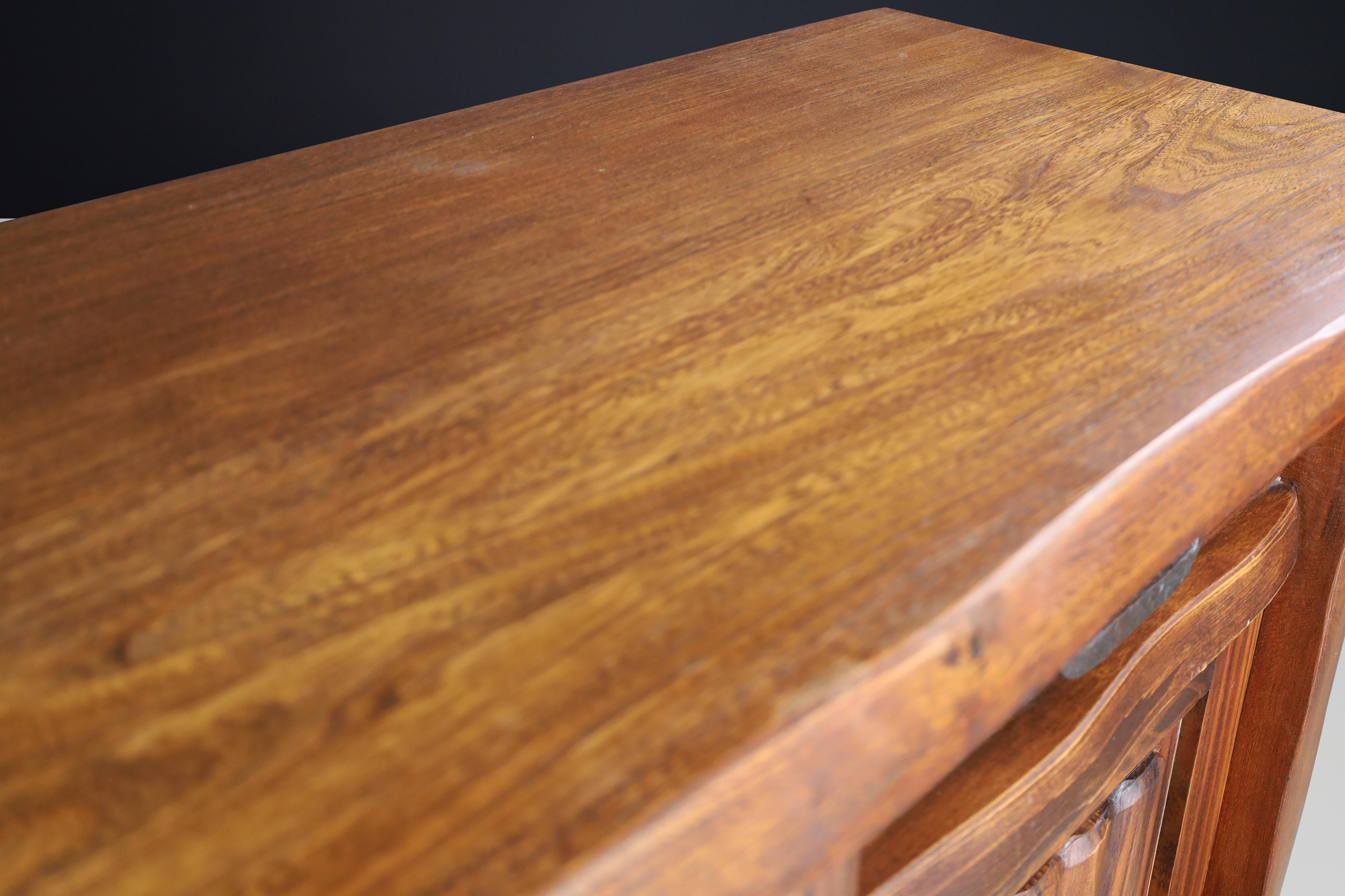 Sideboard in Elm by Olavi Hänninen for Mikko Nupponen, Finland, 1958 For Sale 5
