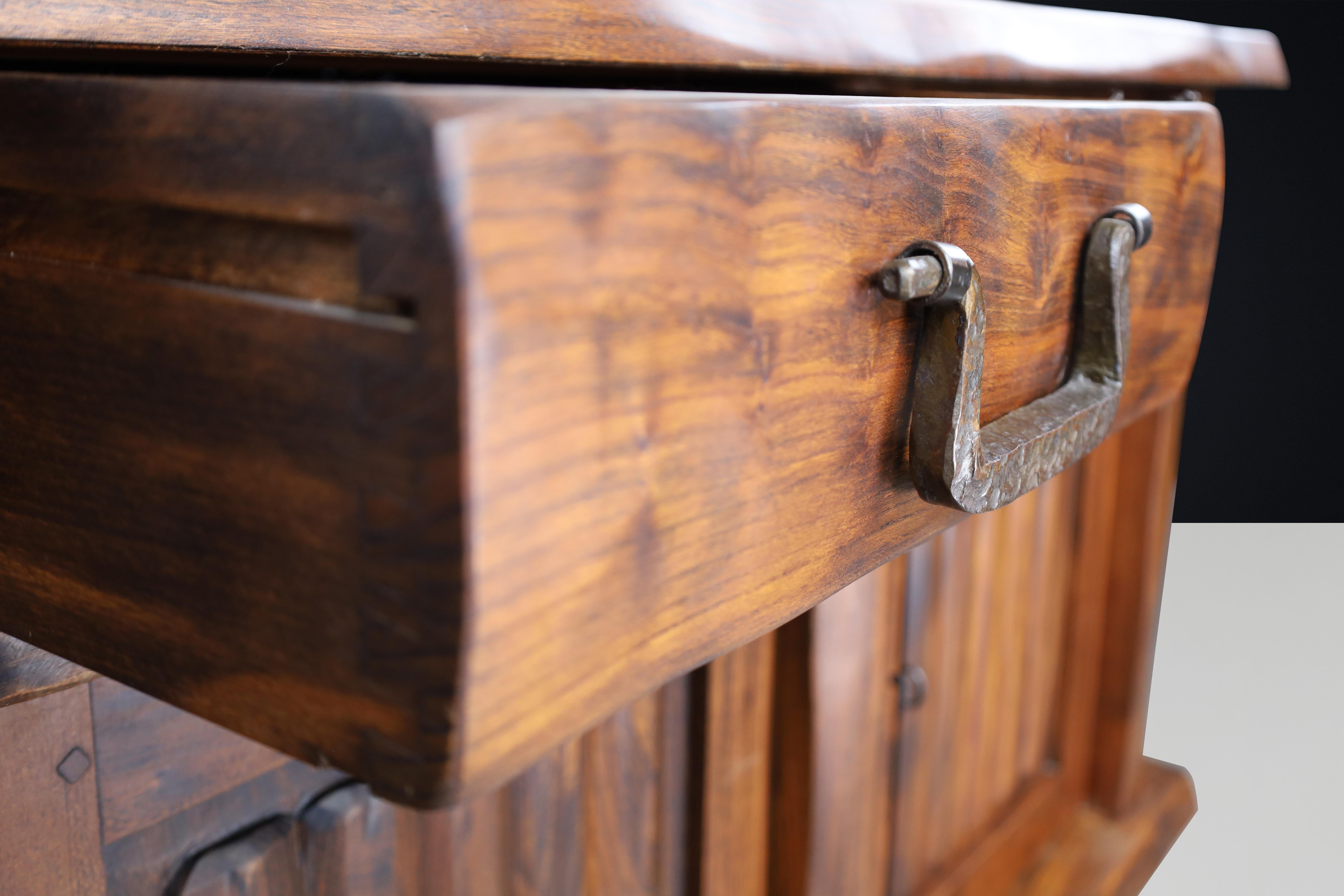 Sideboard in Elm by Olavi Hänninen for Mikko Nupponen, Finland, 1958 For Sale 2