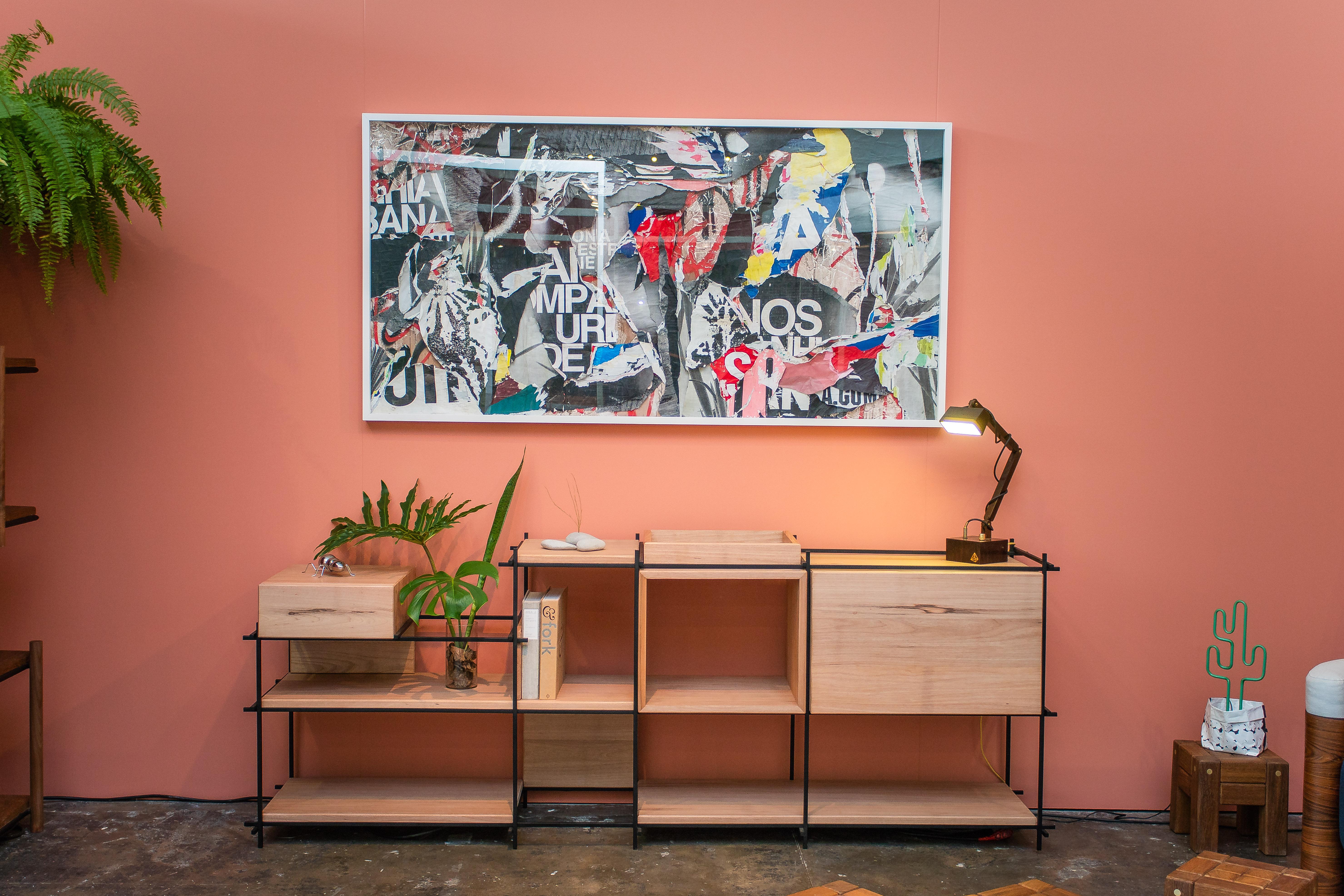 Sideboard in Hardwood and Steel, Brazilian Contemporary Design by O Formigueiro For Sale 5