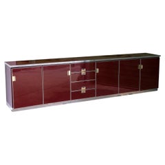Sideboard in Lacque and Aluminium, 1970s