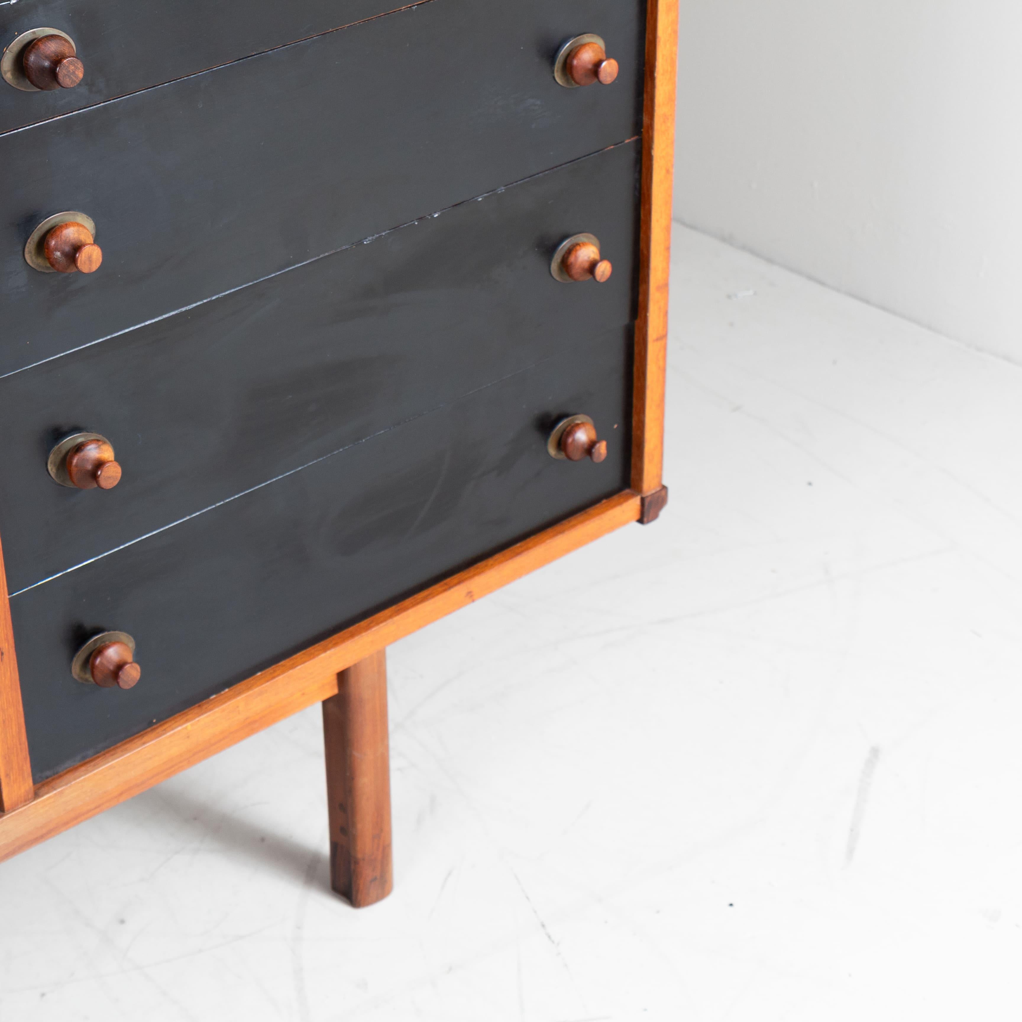 Sideboard in legno, George Coslin, 3V arredamenti, 1960 In condizioni buone in vendita a Milano, Lombardia