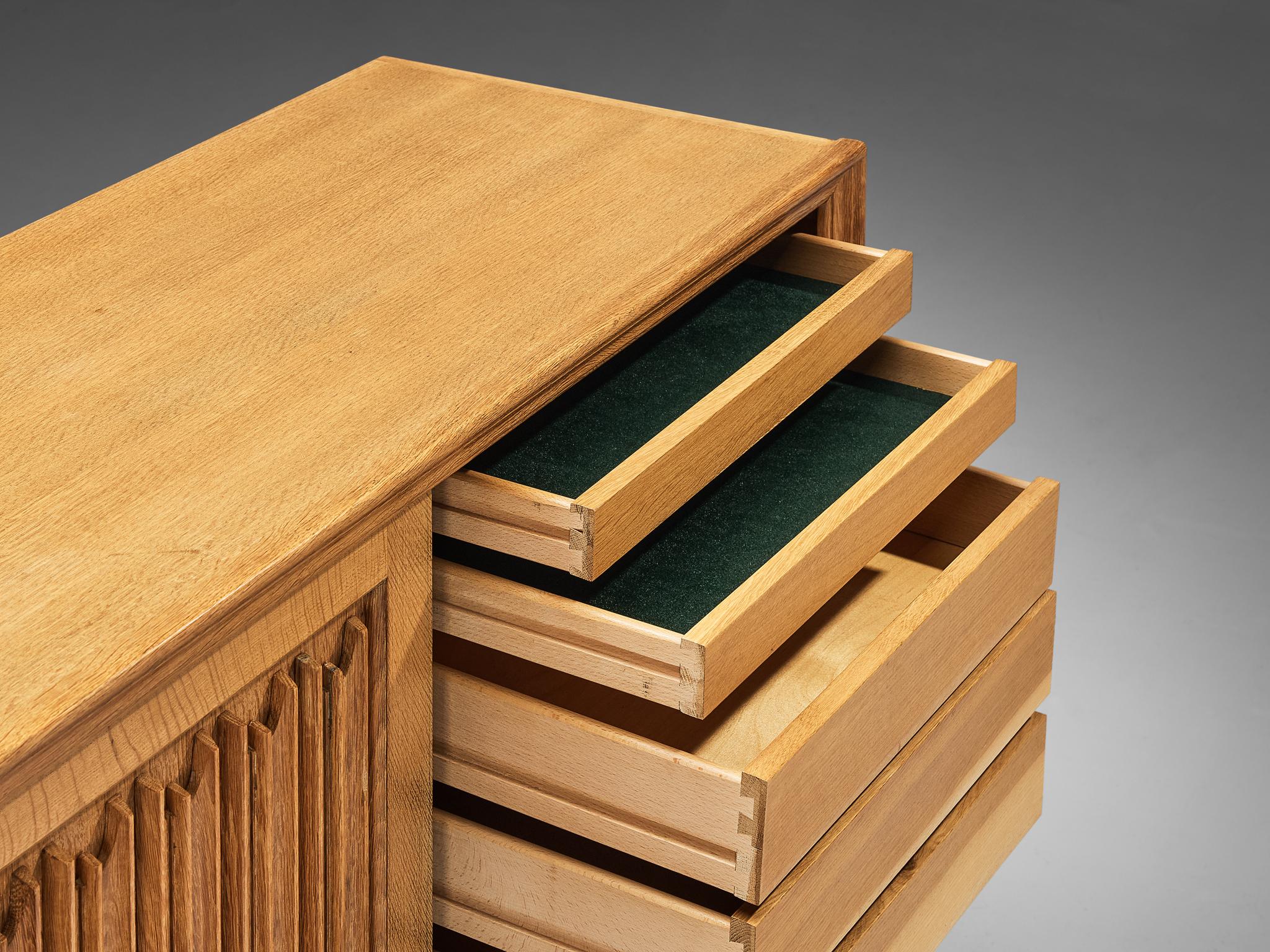 Scandinavian Modern Sideboard in Oak by Danish Cabinetmaker 