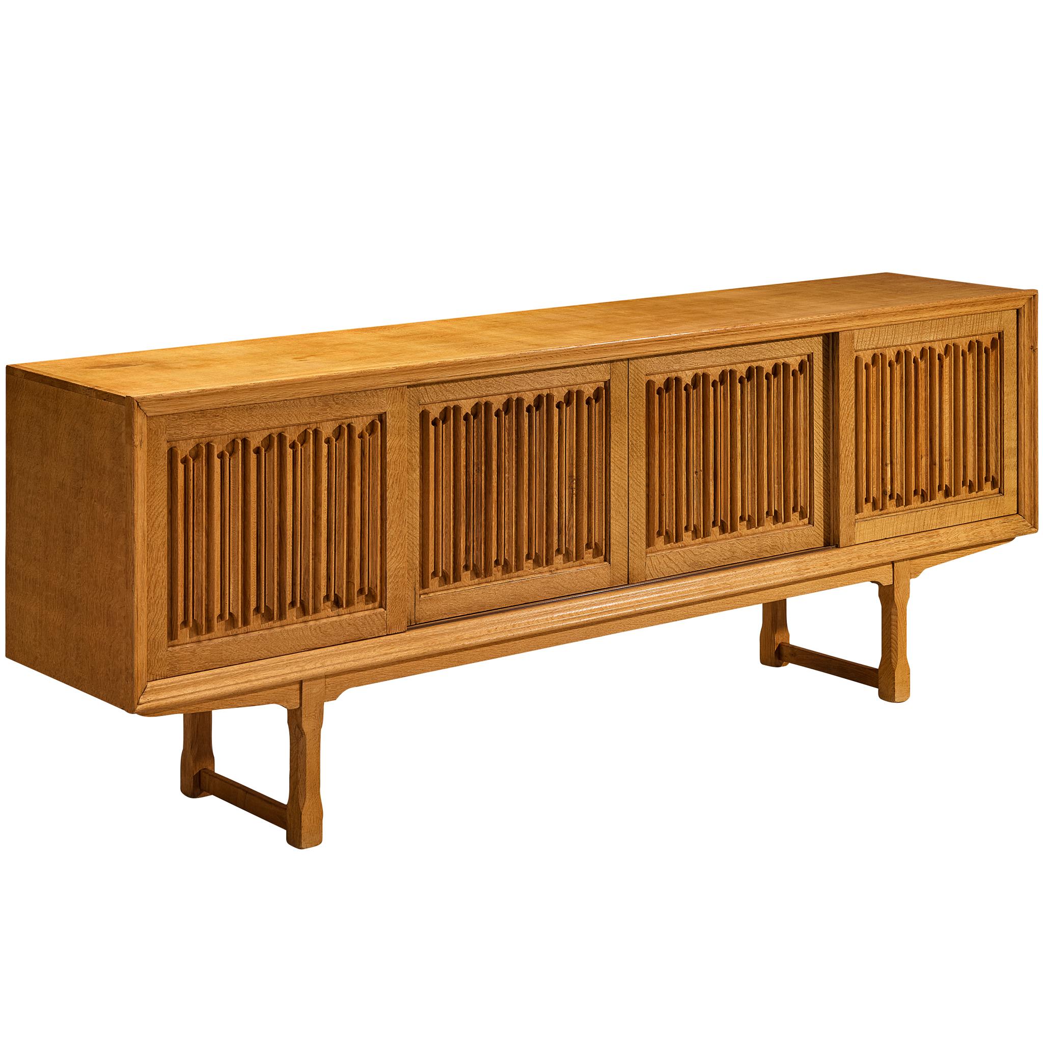 Sideboard in Oak by Danish Cabinetmaker For Sale