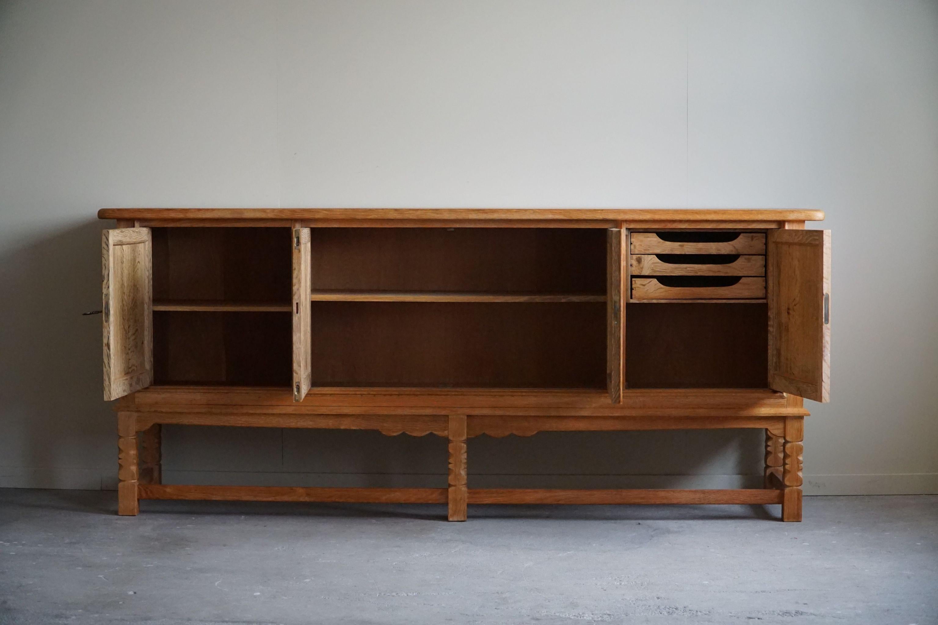 Sideboard in Oak, Made by a Danish Cabinetmaker, Mid Ccentury Modern, 1960s 13