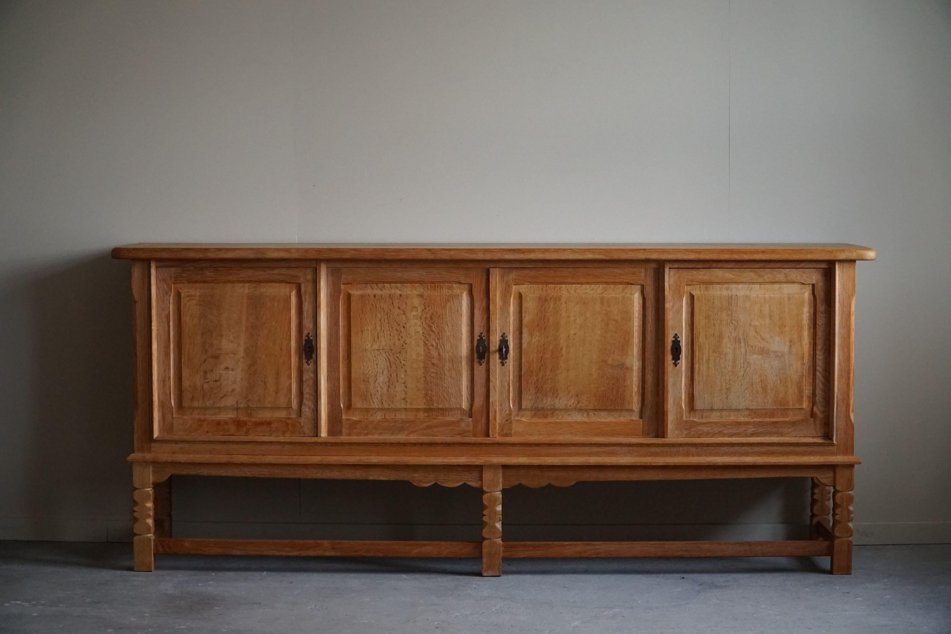 Sideboard in Oak, Made by a Danish Cabinetmaker, Mid Ccentury Modern, 1960s 15