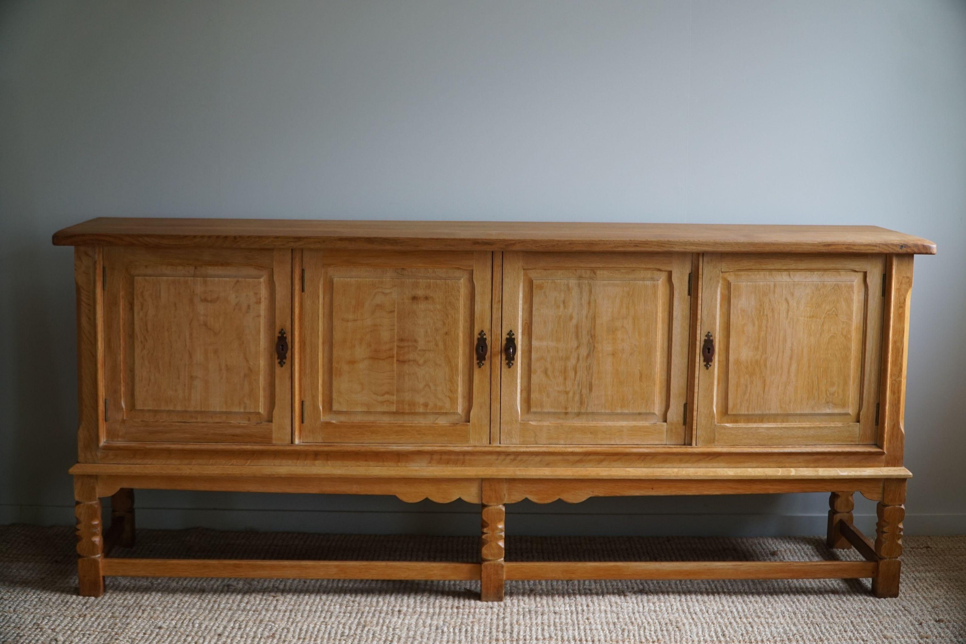 Sideboard in Oak, Made by a Danish Cabinetmaker, Mid Century Modern, 1960s For Sale 10