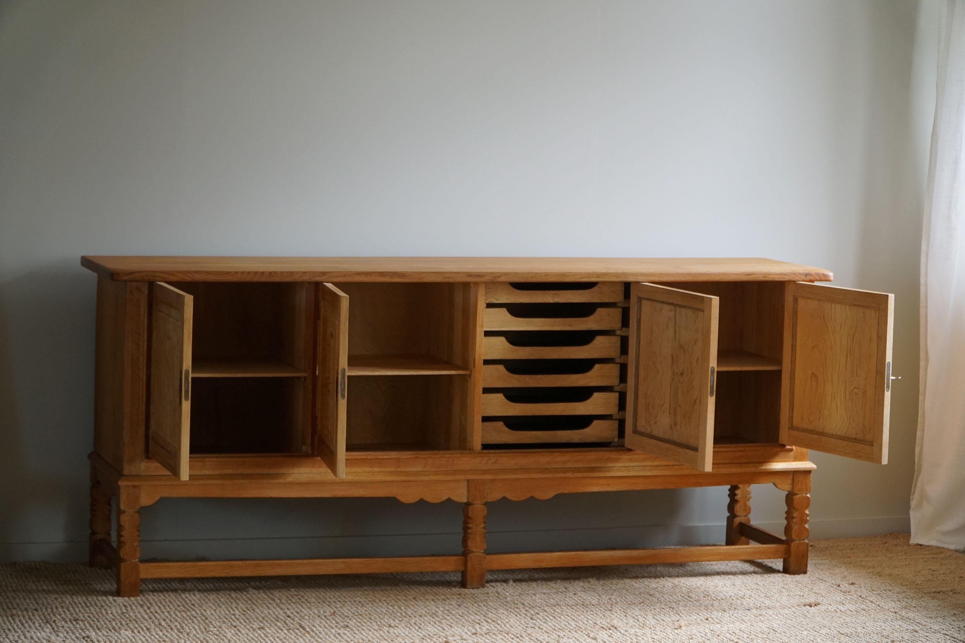 Sideboard in Oak, Made by a Danish Cabinetmaker, Mid Century Modern, 1960s For Sale 1