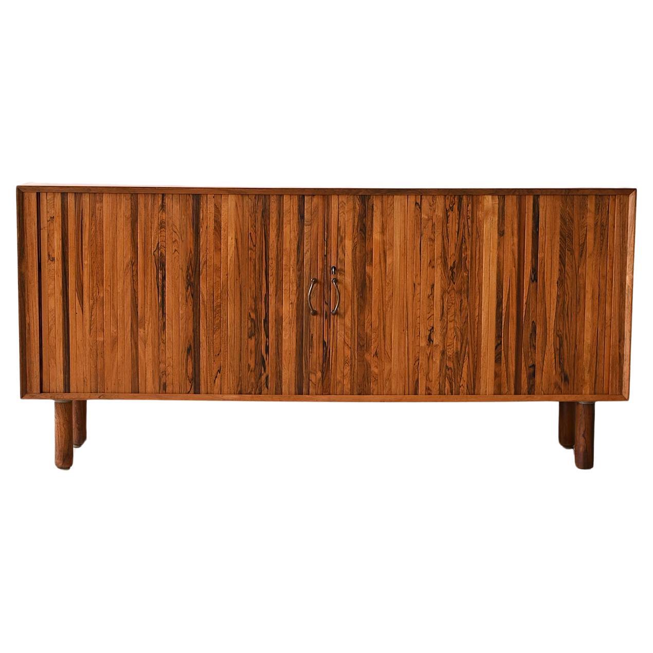 Rosewood sideboard with sliding door For Sale