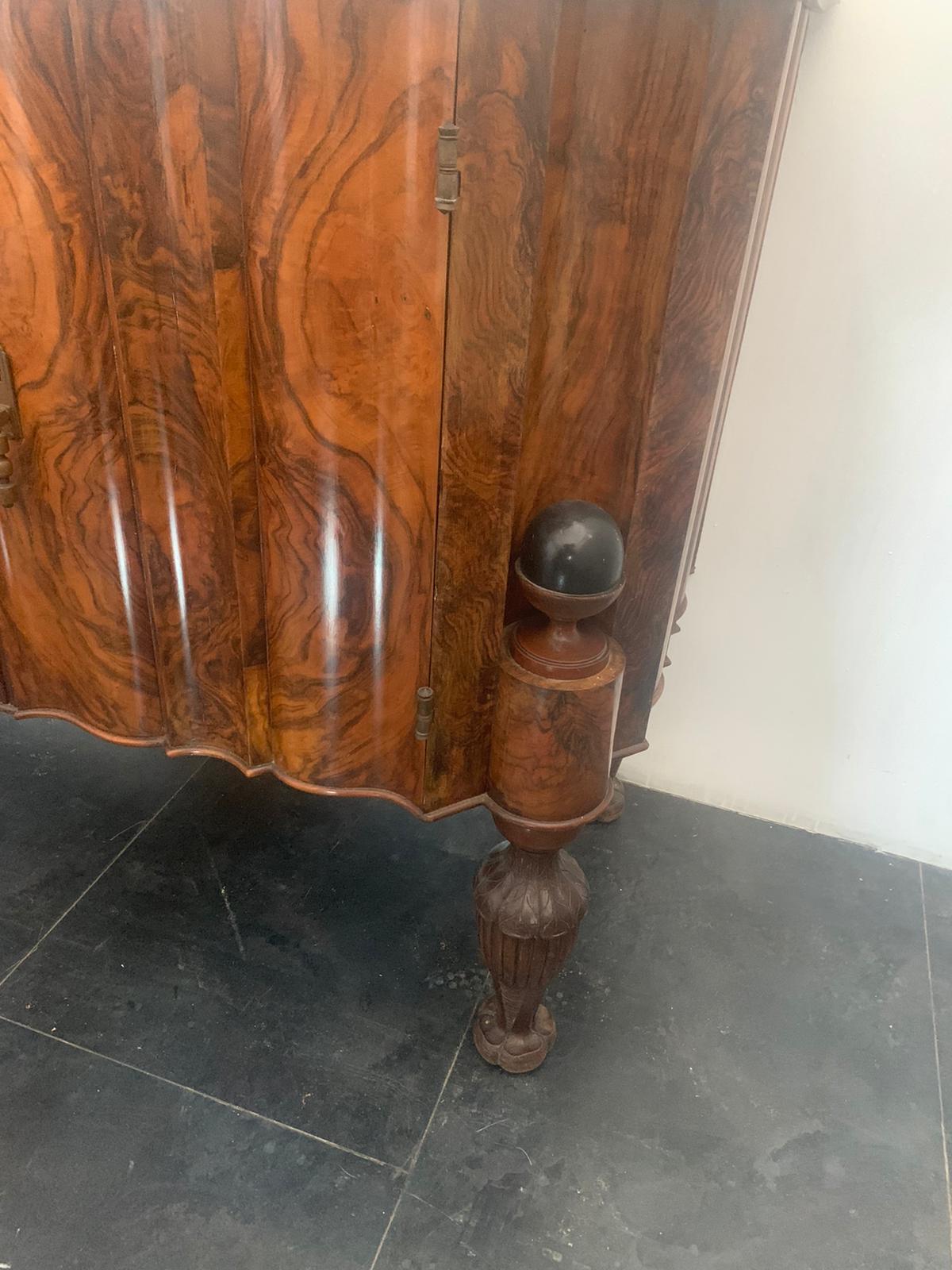 Sideboard in Rosewood, Breccia and Medicean Stone, 30s For Sale 2