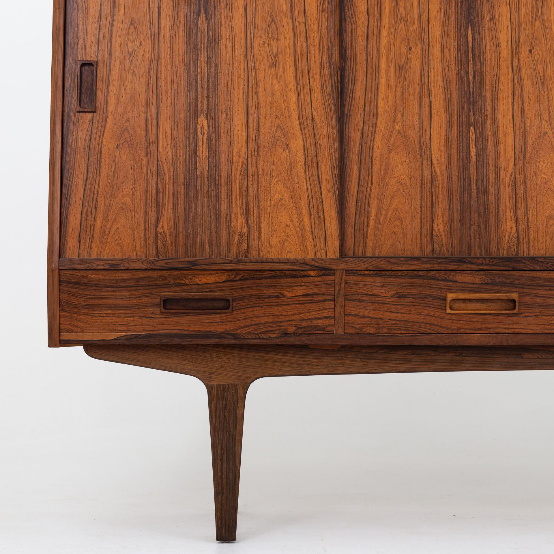 Sideboard in Rosewood by P. Westergaard In Fair Condition In Copenhagen, DK