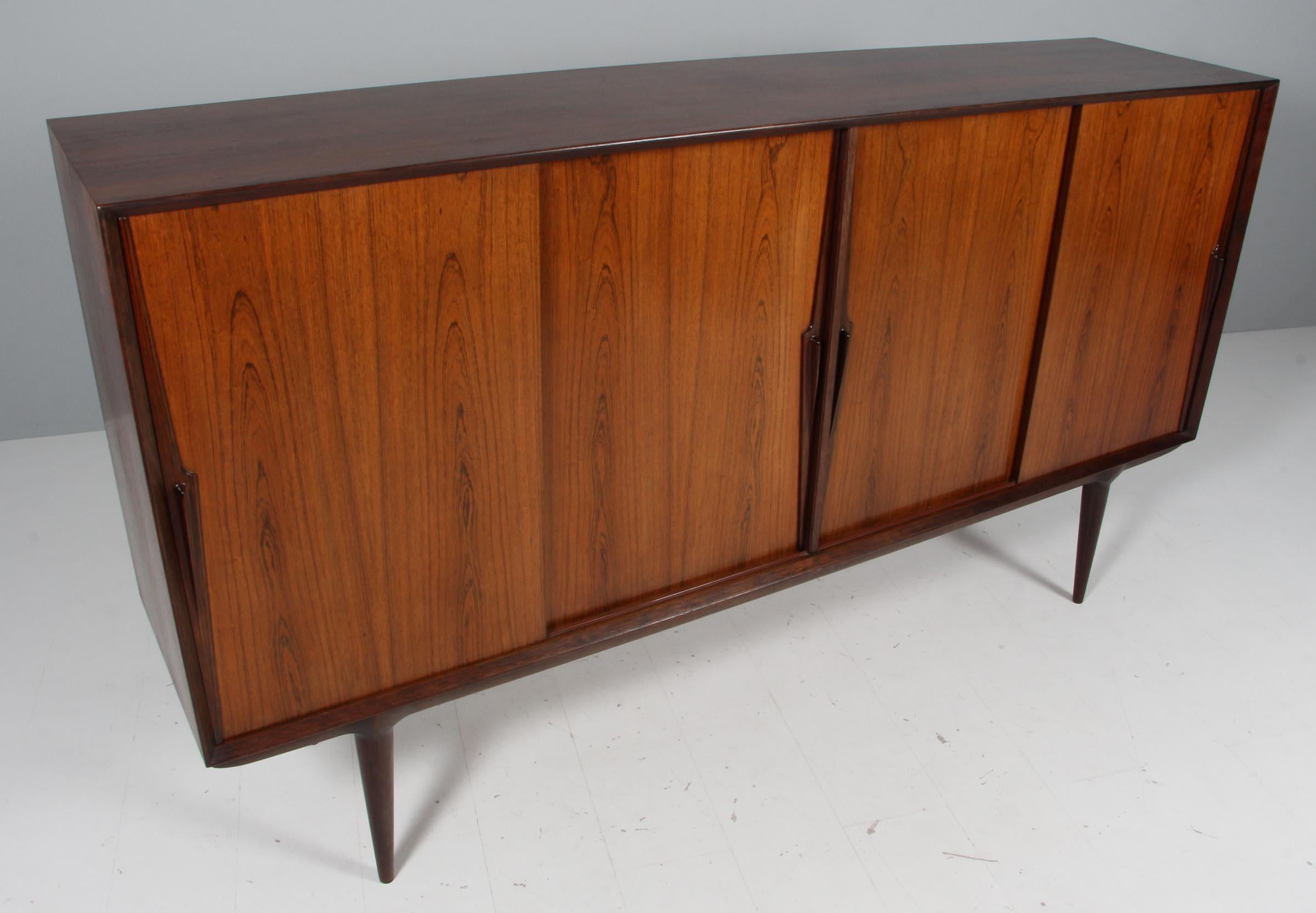 Sideboard in rosewood designed by Omann Junior from the 1960s. The sideboard is in great vintage condition.
