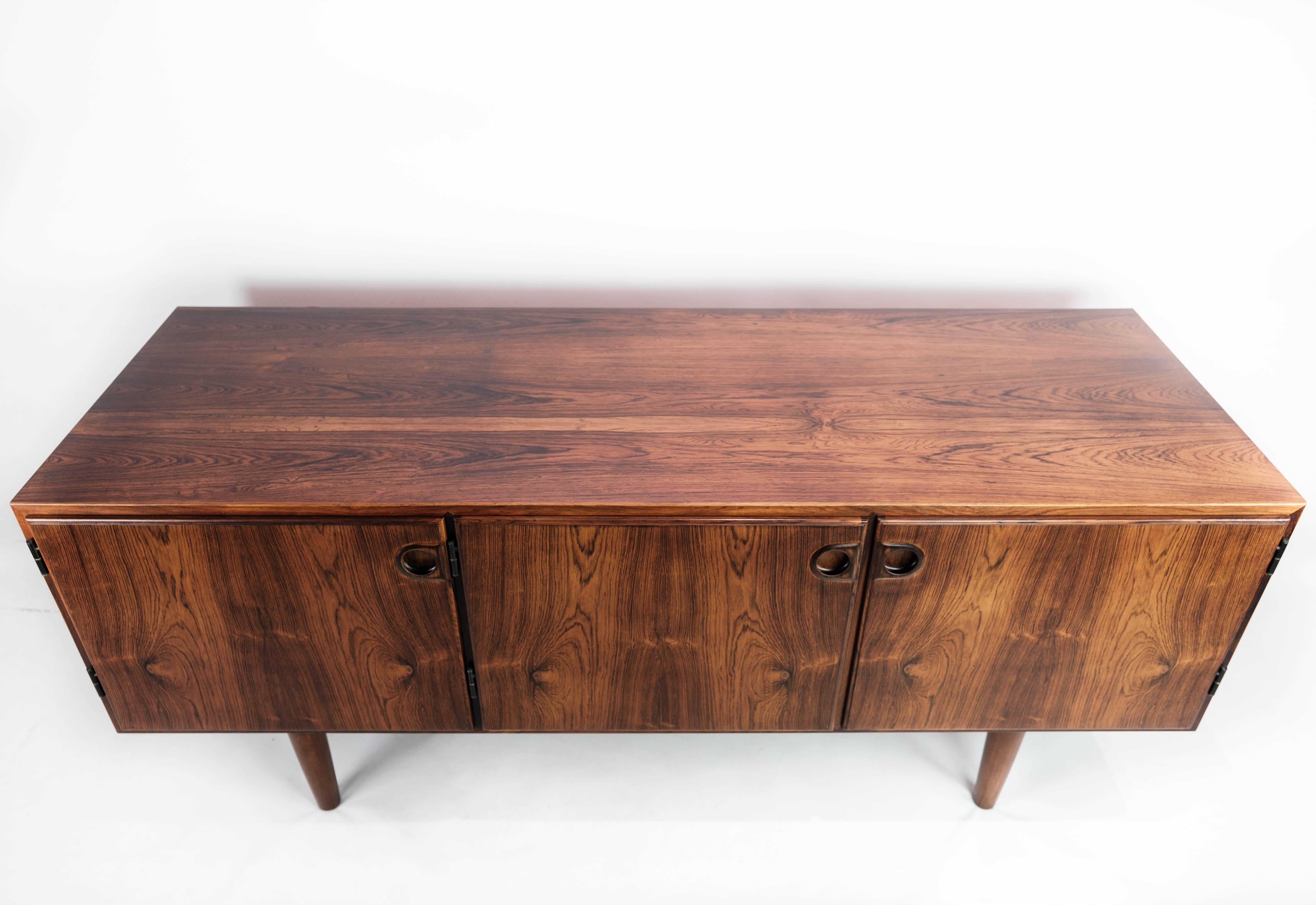 Sideboard in rosewood of Danish design from the 1960s. The item is in great vintage condition.