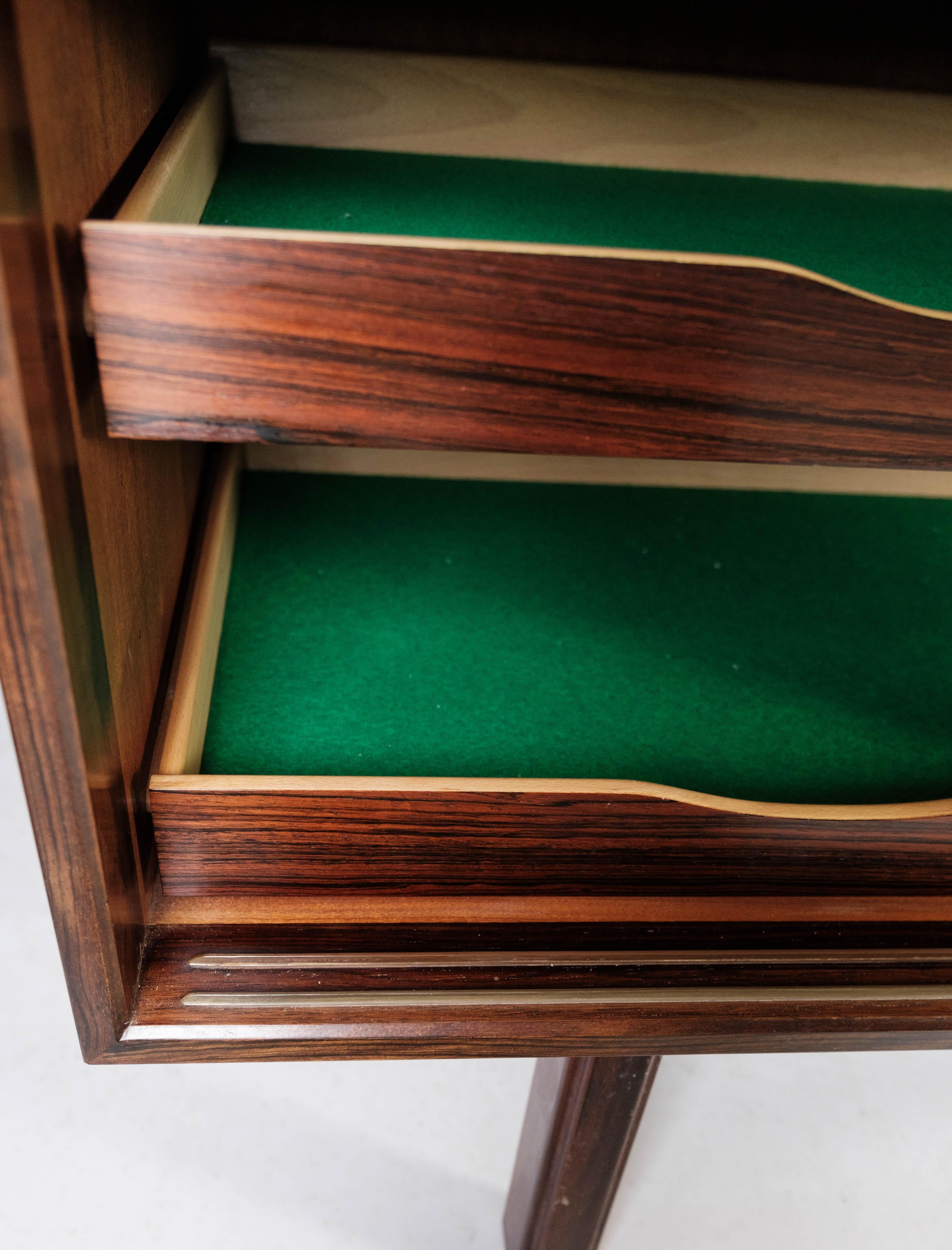 Sideboard in Rosewood with Sliding Doors Designed by Omann Junior from the 1960s 6