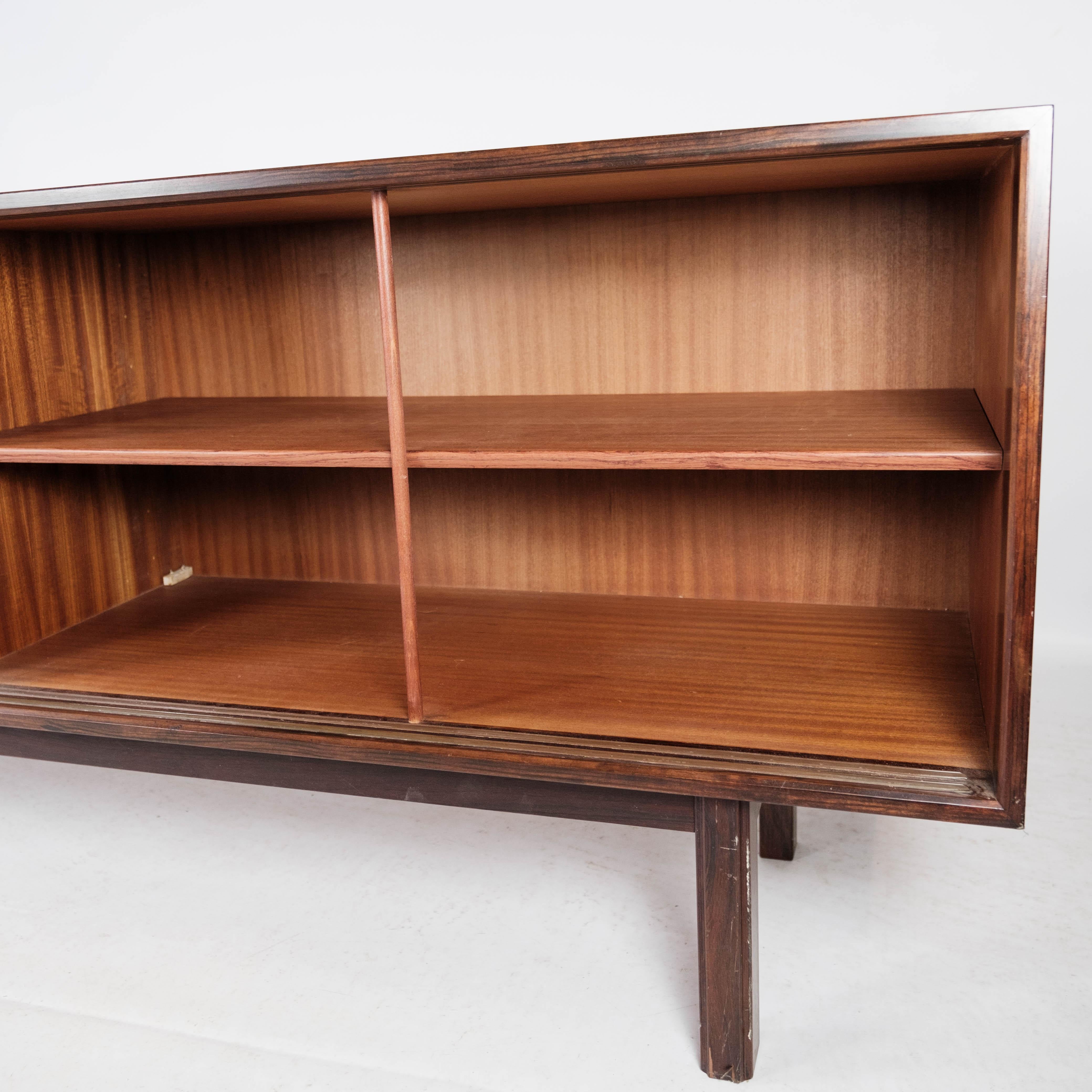 Sideboard in Rosewood with Sliding Doors Designed by Omann Junior from the 1960s 7