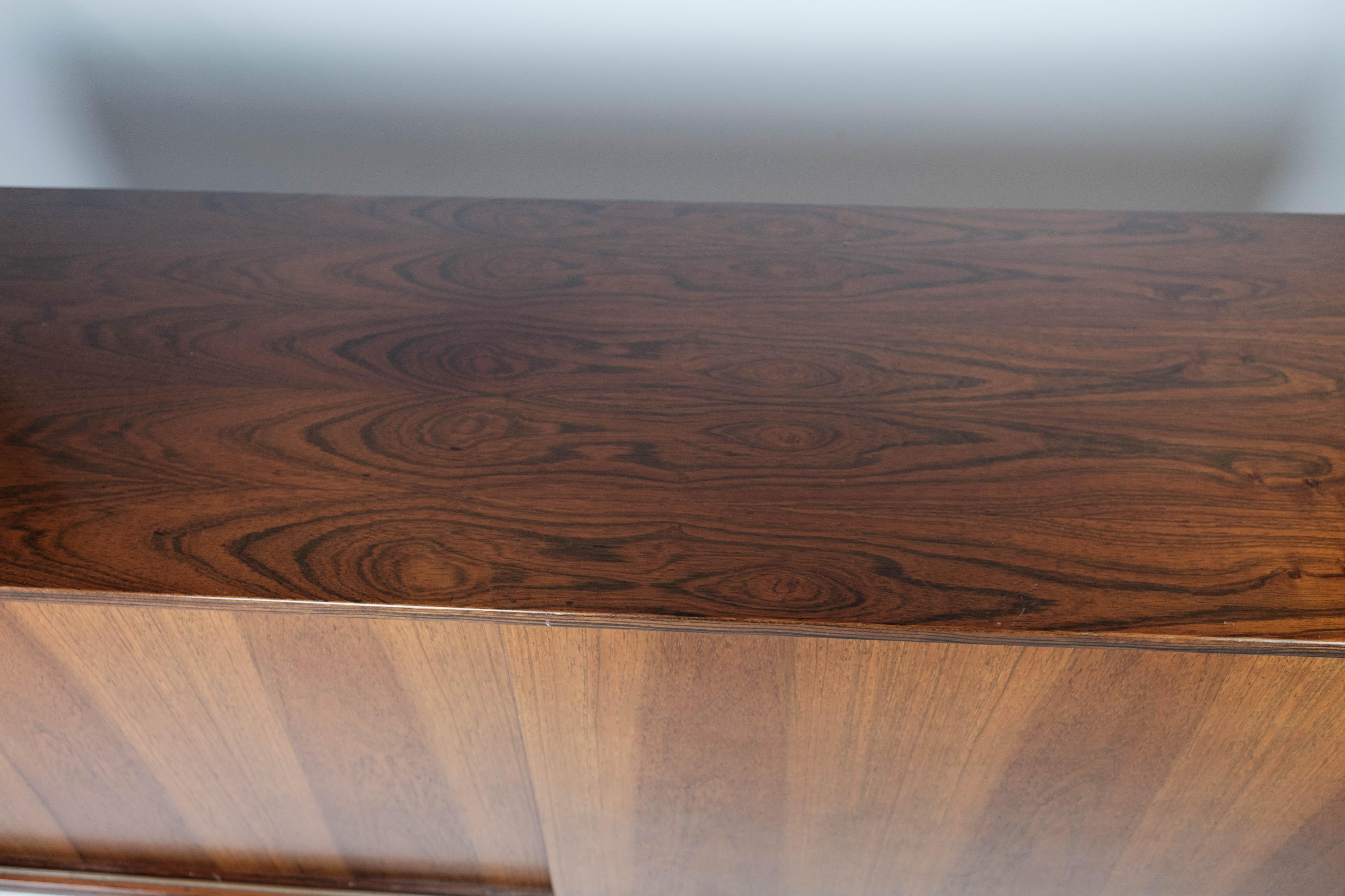 Sideboard in Rosewood with Sliding Doors Designed by Omann Junior from the 1960s 8