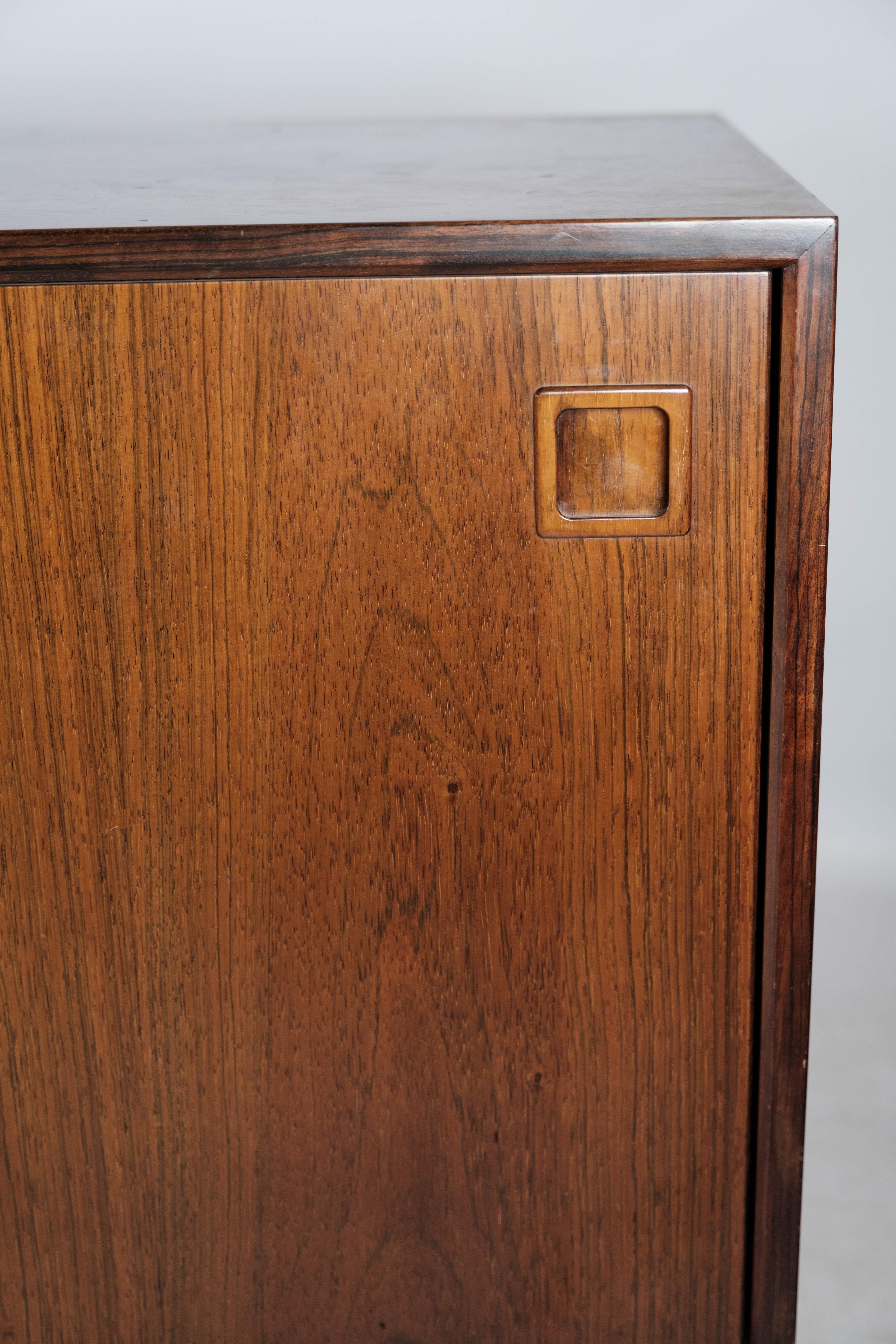 Sideboard in Rosewood with Sliding Doors Designed by Omann Junior from the 1960s 1
