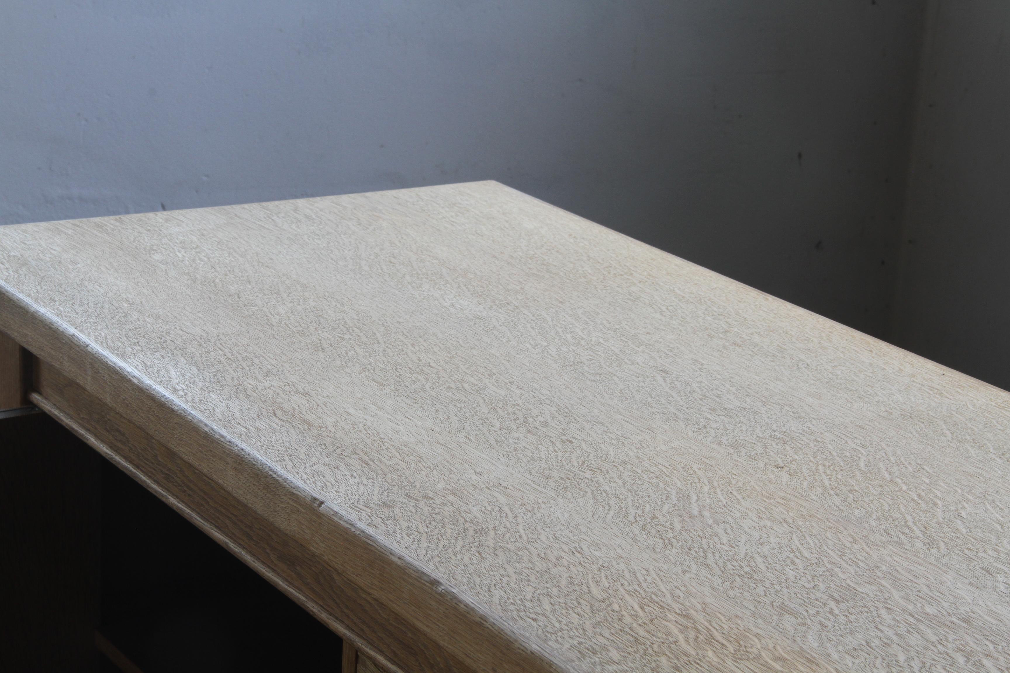 Sideboard in Solid Oak, Kjærnulf style, Brutalist Cabinet 1960s For Sale 3