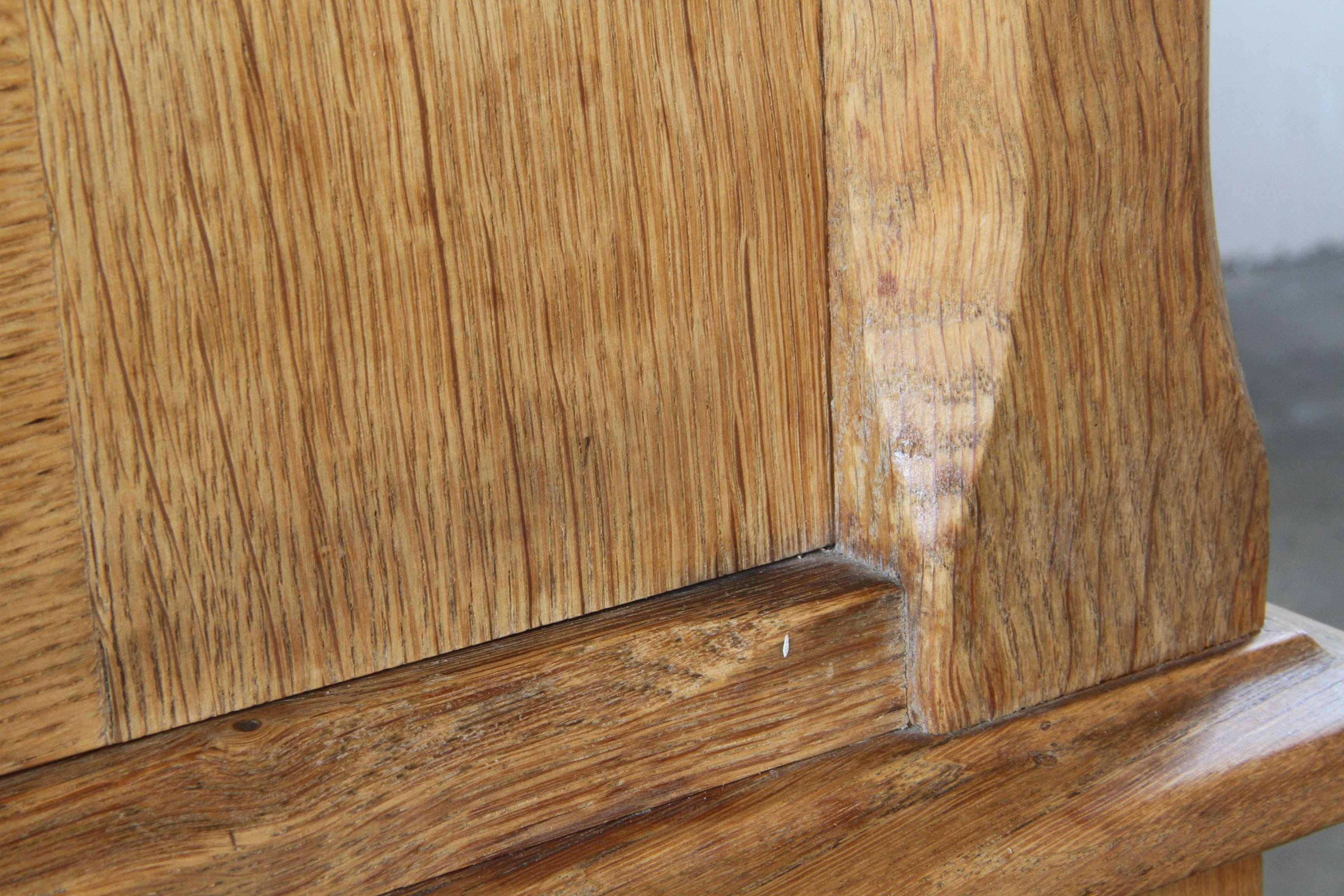 Sideboard in Solid Oak, Kjærnulf style, Brutalist Cabinet 1960s For Sale 10