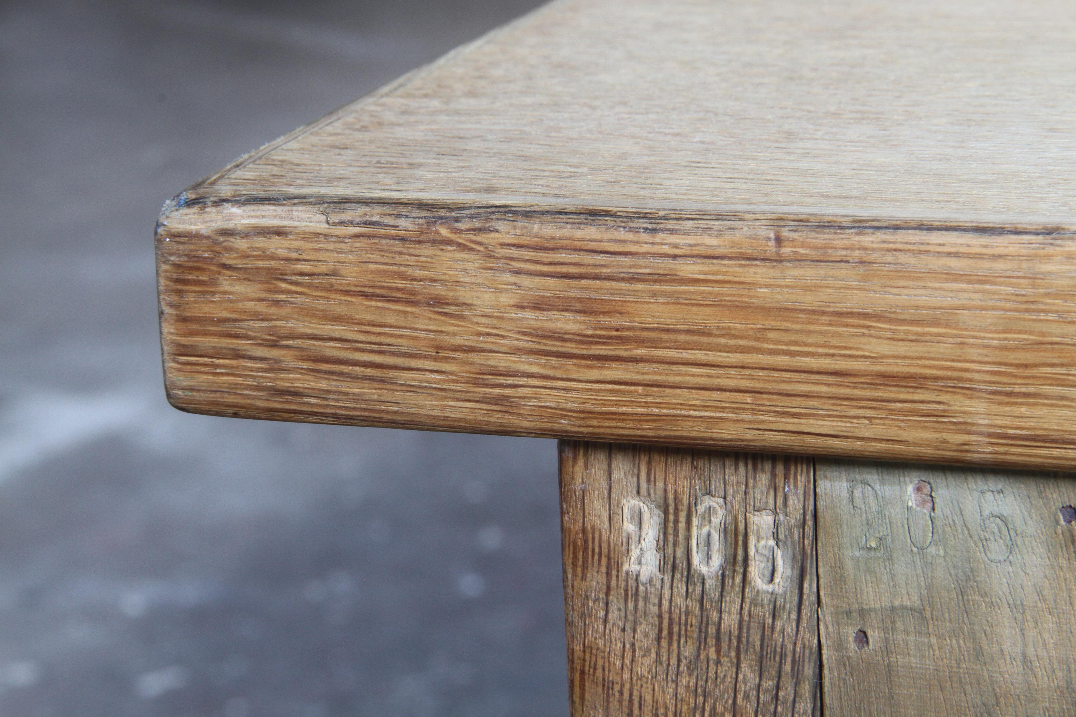 Sideboard in Solid Oak, Kjærnulf style, Brutalist Cabinet 1960s For Sale 13