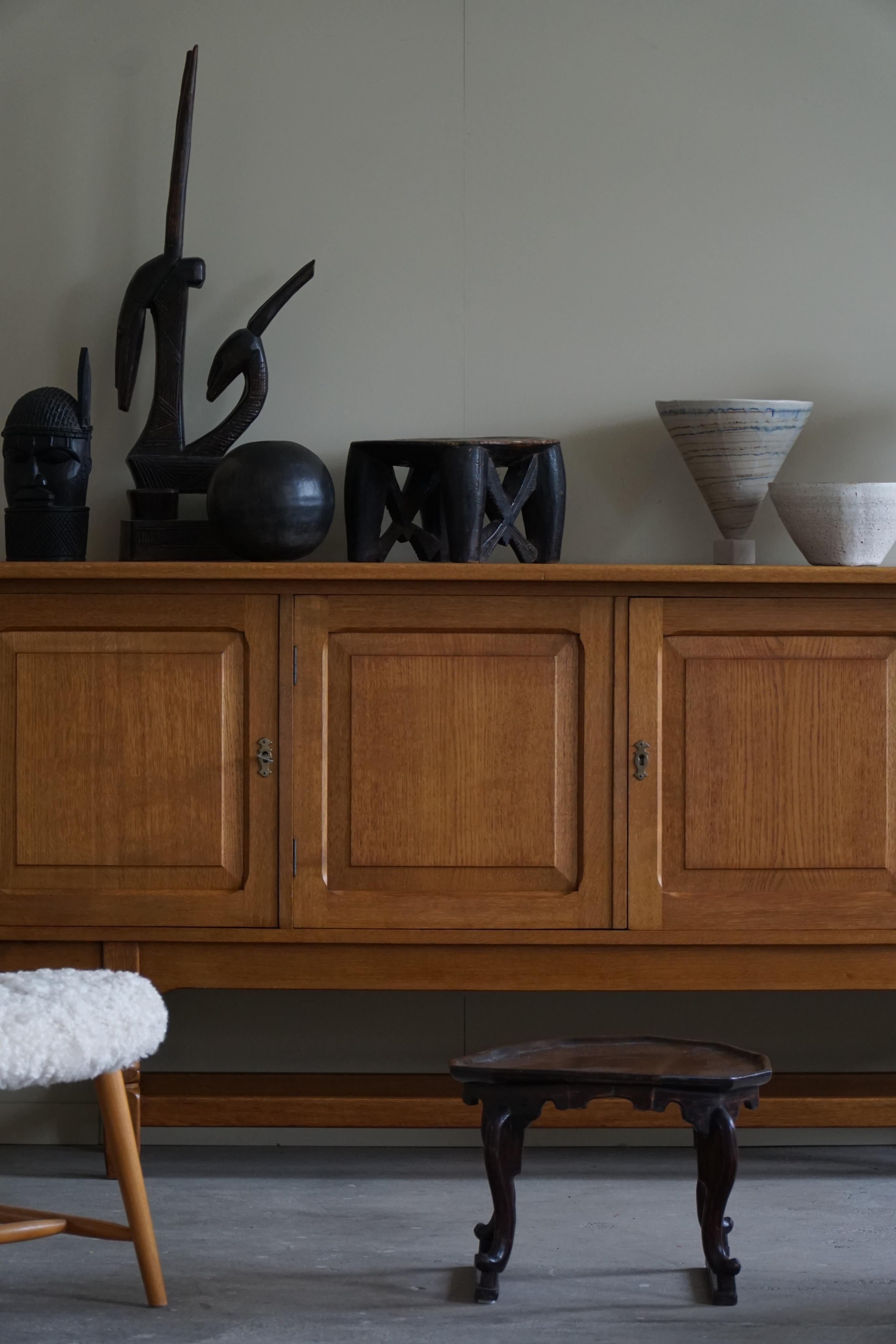 Sideboard in Solid Oak, Made by a Danish Cabinetmaker, Mid Century, 1960s 1