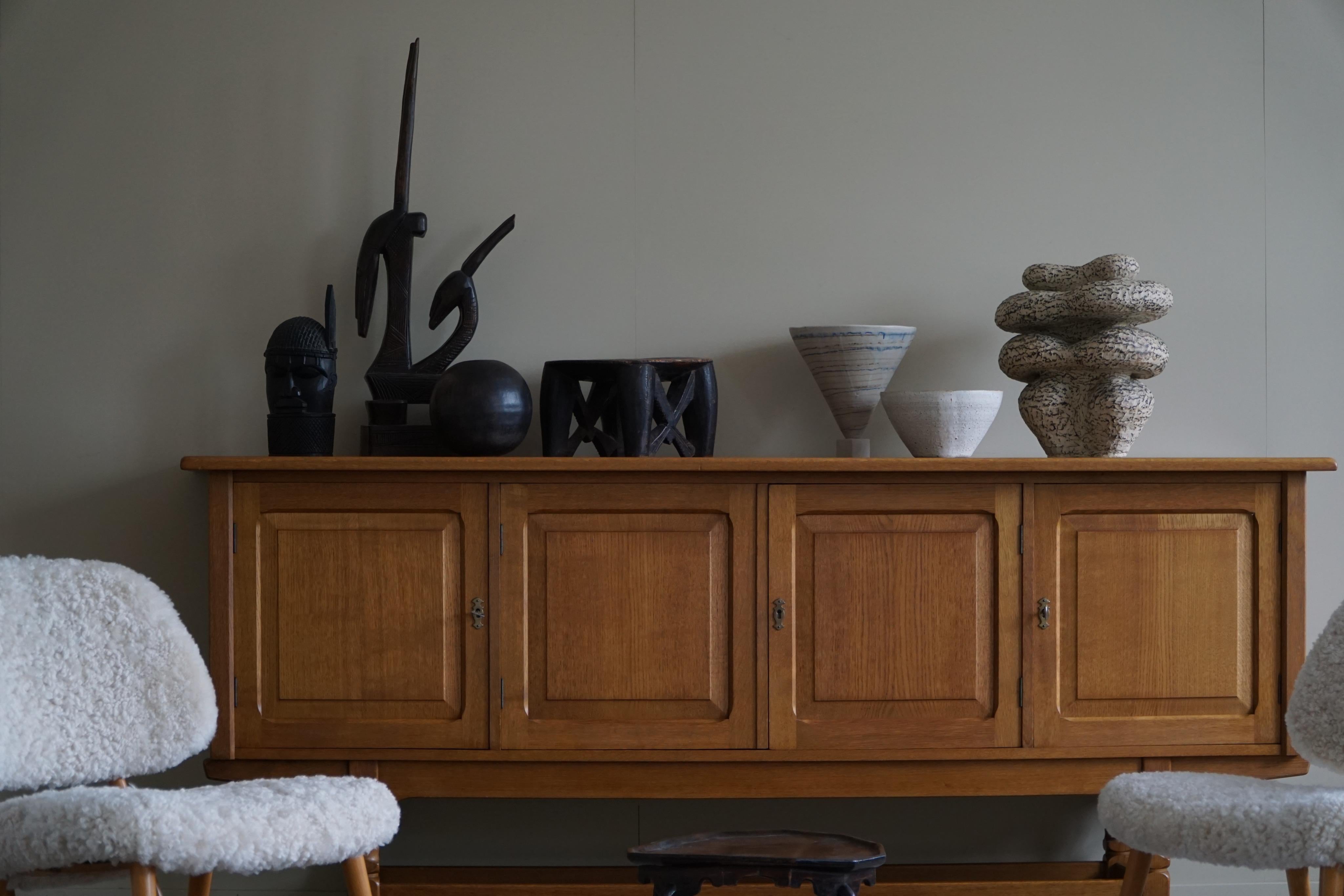 Sideboard in Solid Oak, Made by a Danish Cabinetmaker, Mid Century, 1960s 2