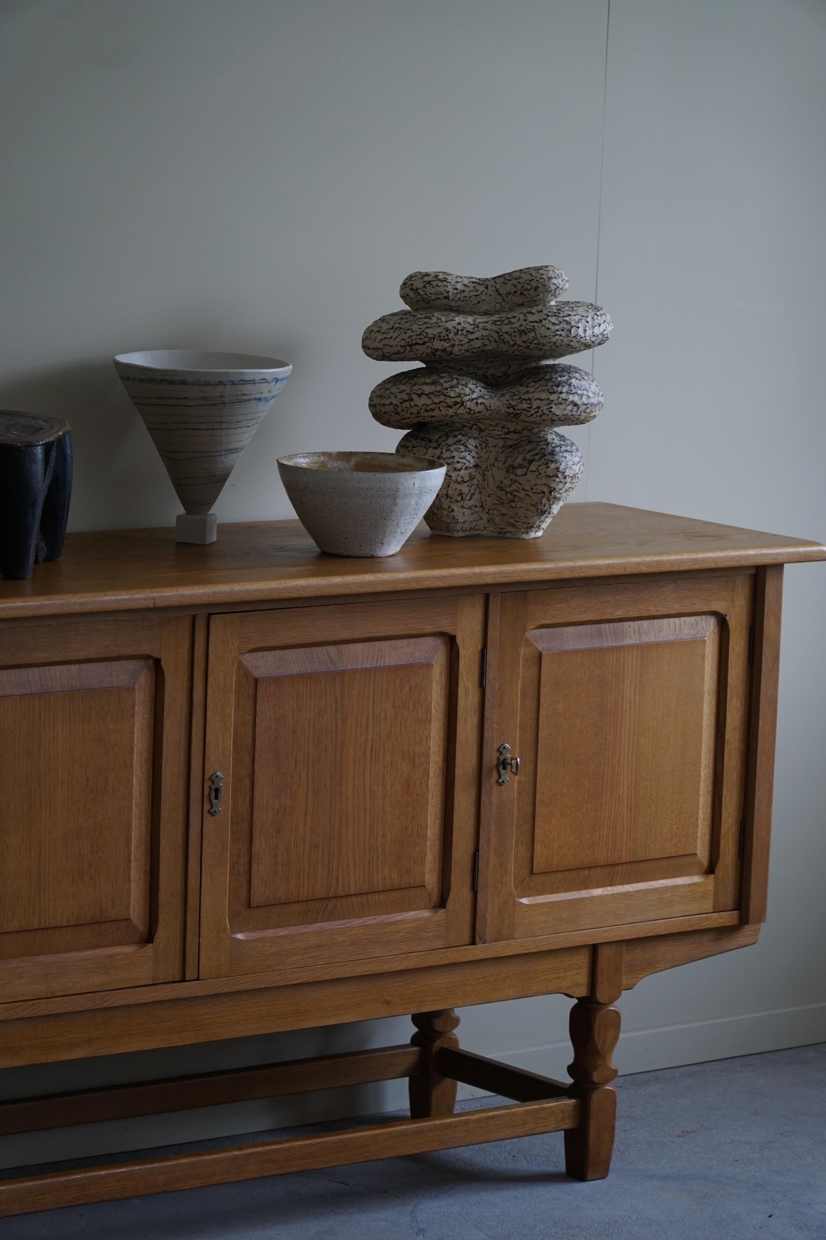Sideboard in Solid Oak, Made by a Danish Cabinetmaker, Mid Century, 1960s 3